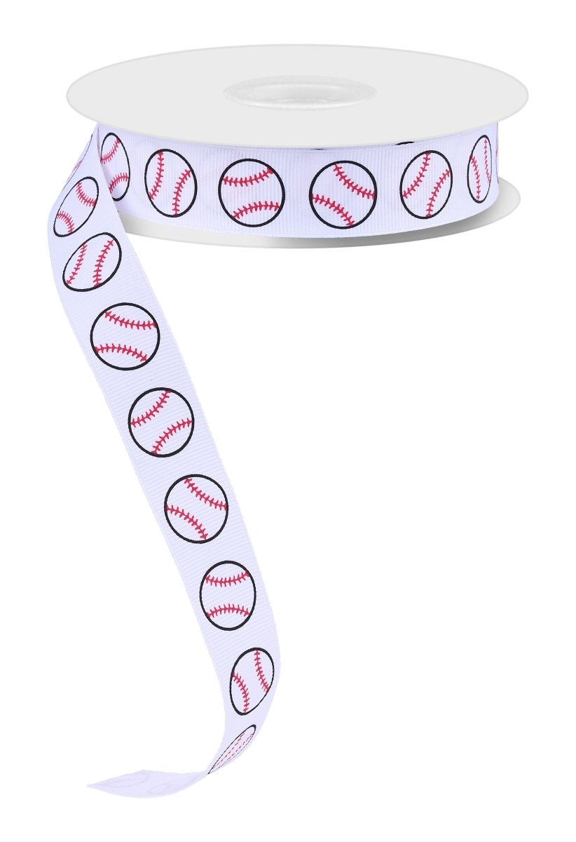 Shop For 7/8in Grosgrain Non - Wired Baseball Ribbon (25 yards)