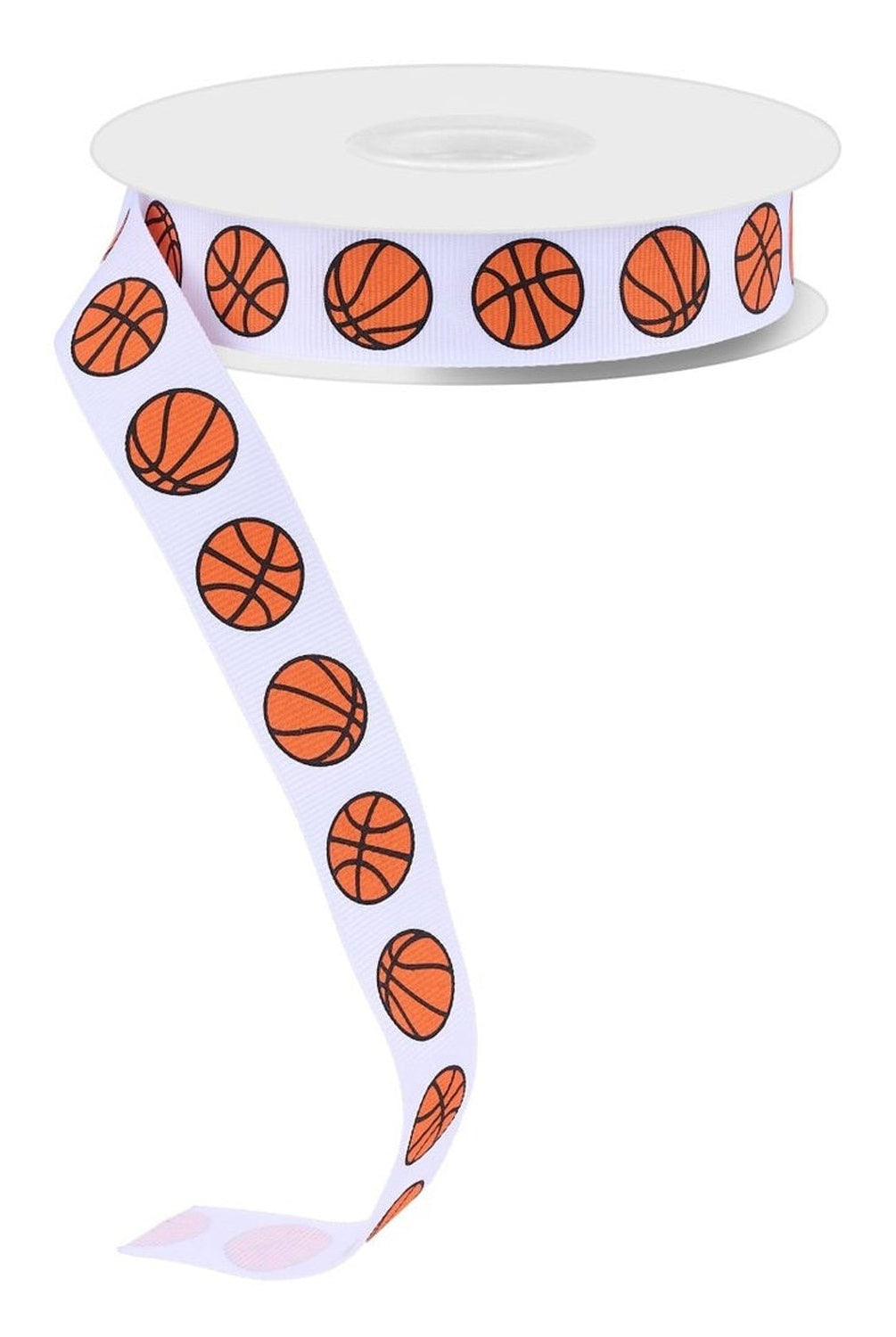 Shop For 7/8in Grosgrain Non - Wired Basketball Ribbon (25 yards)
