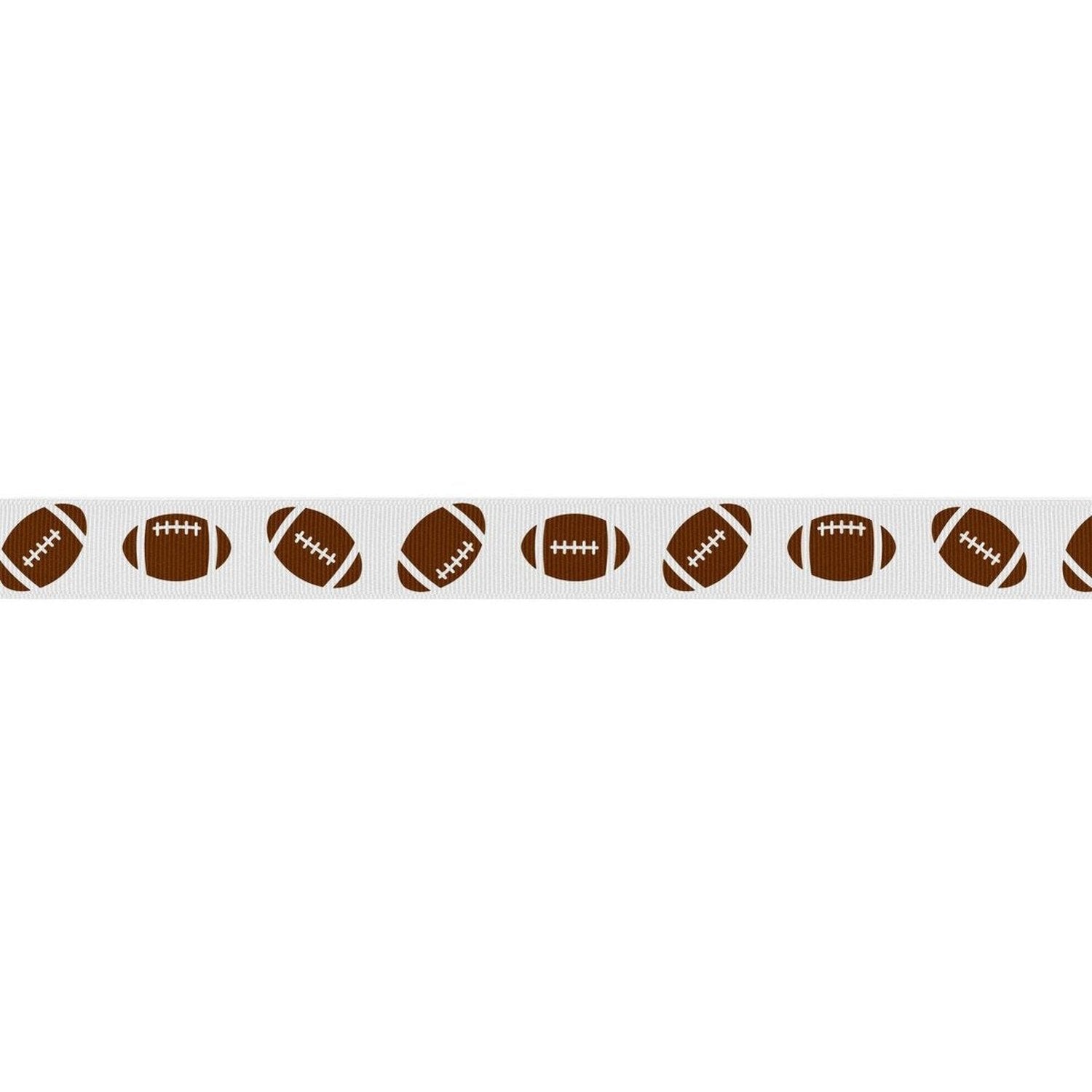 Shop For 7/8in Grosgrain Non - Wired Football Ribbon (25 yards)