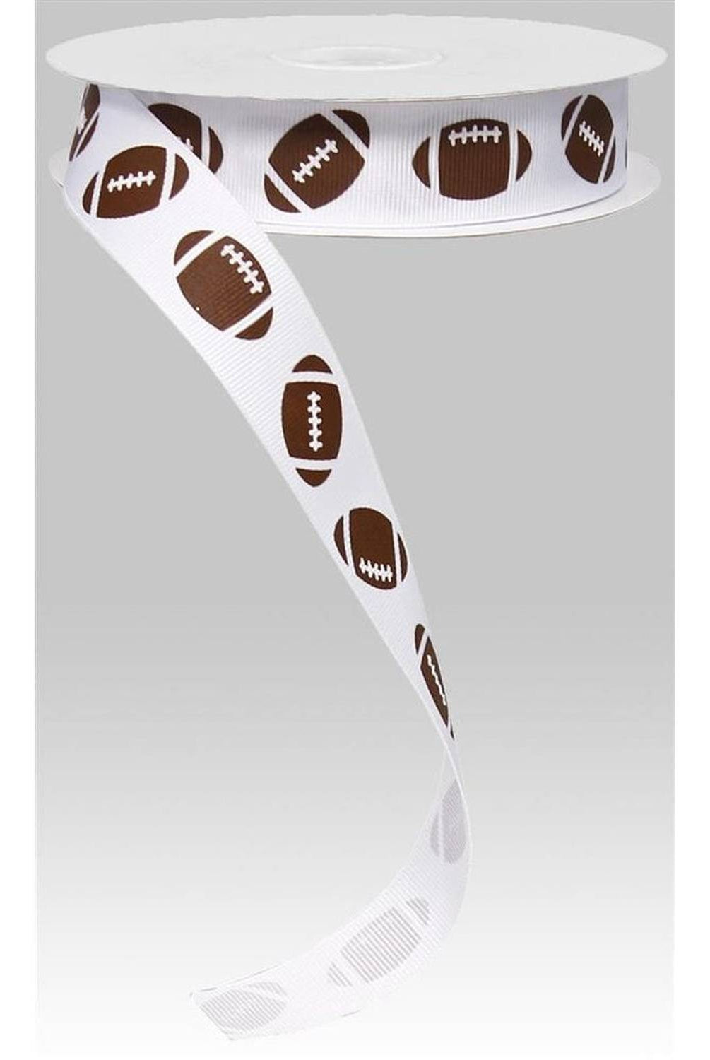 Shop For 7/8in Grosgrain Non - Wired Football Ribbon (25 yards)