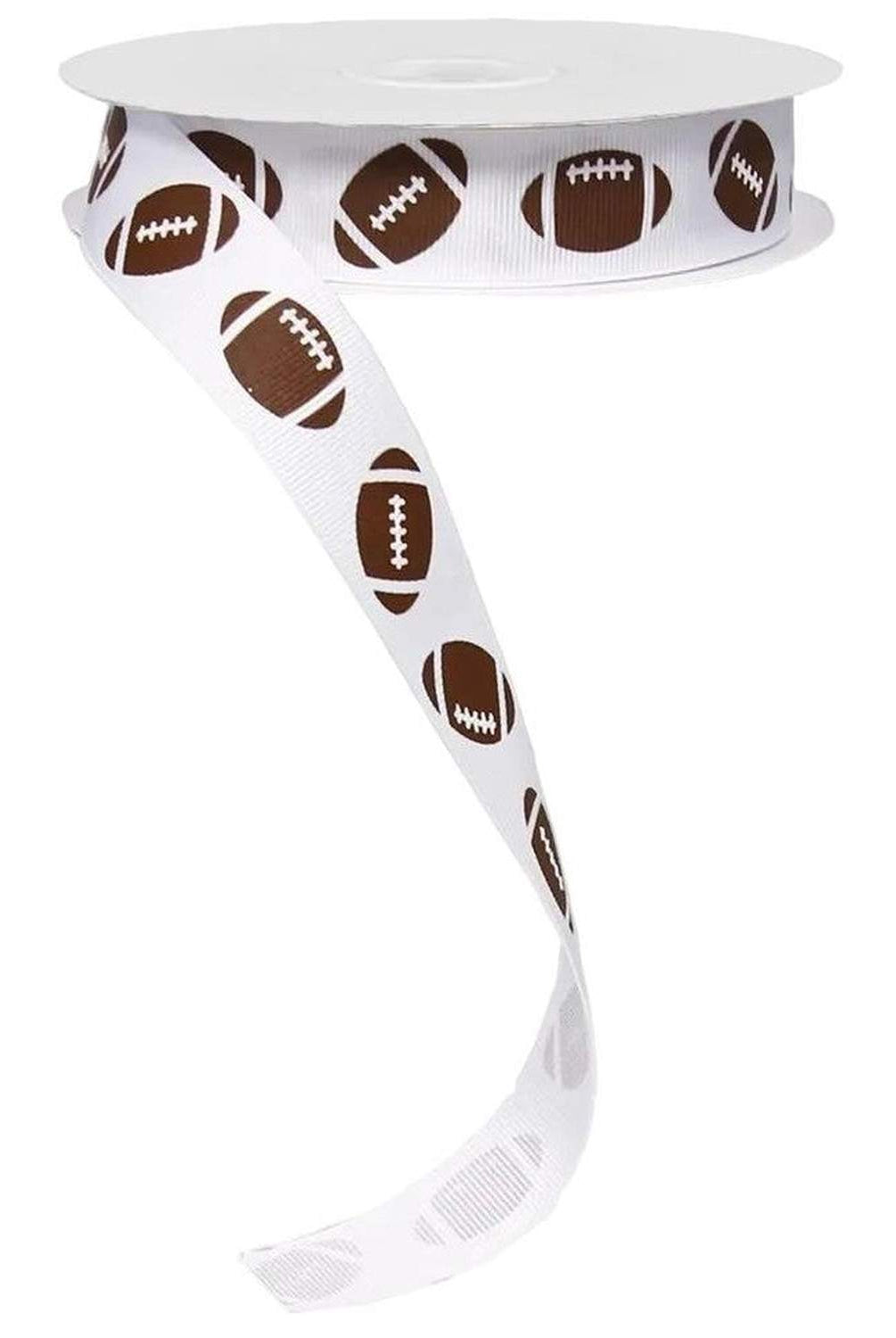 Shop For 7/8in Grosgrain Non - Wired Football Ribbon (25 yards)