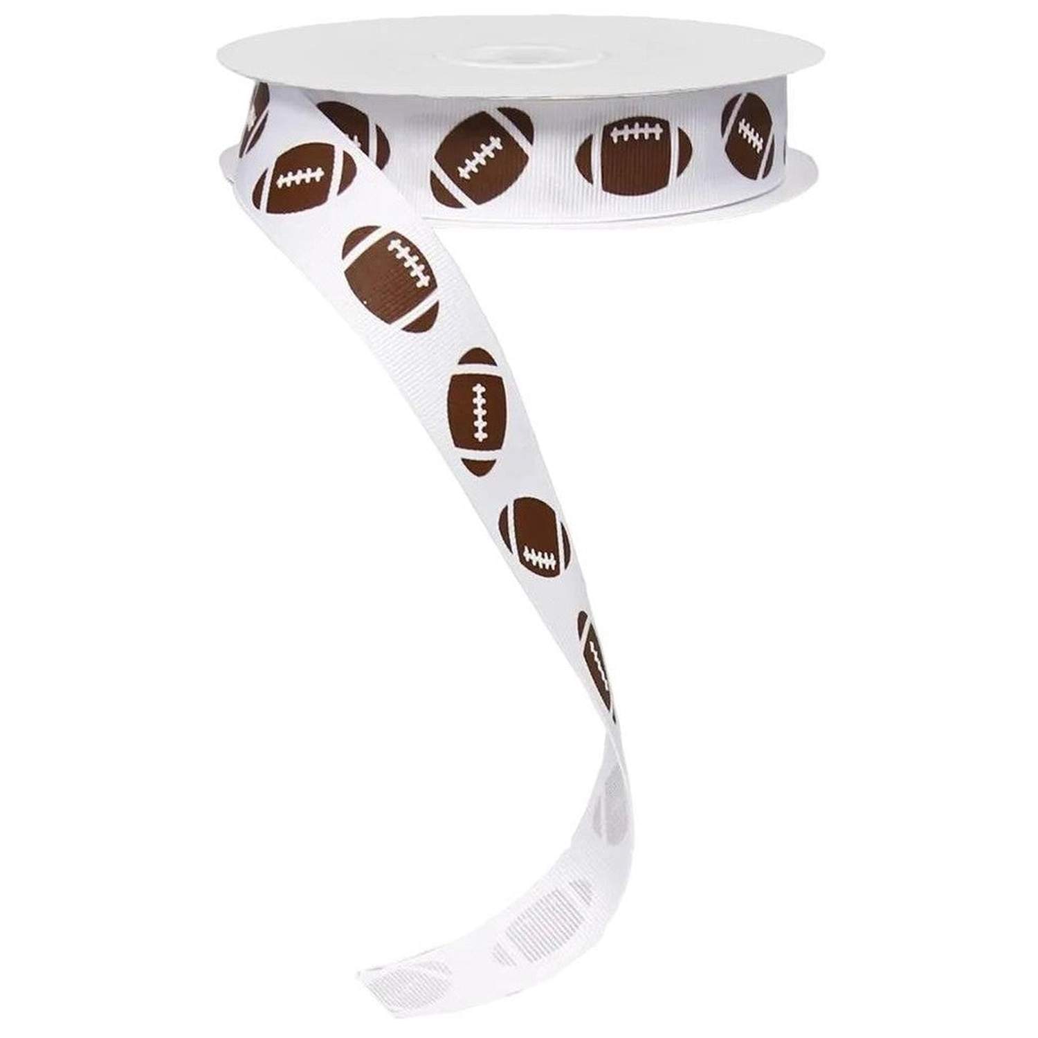 Shop For 7/8in Grosgrain Non - Wired Football Ribbon (25 yards)