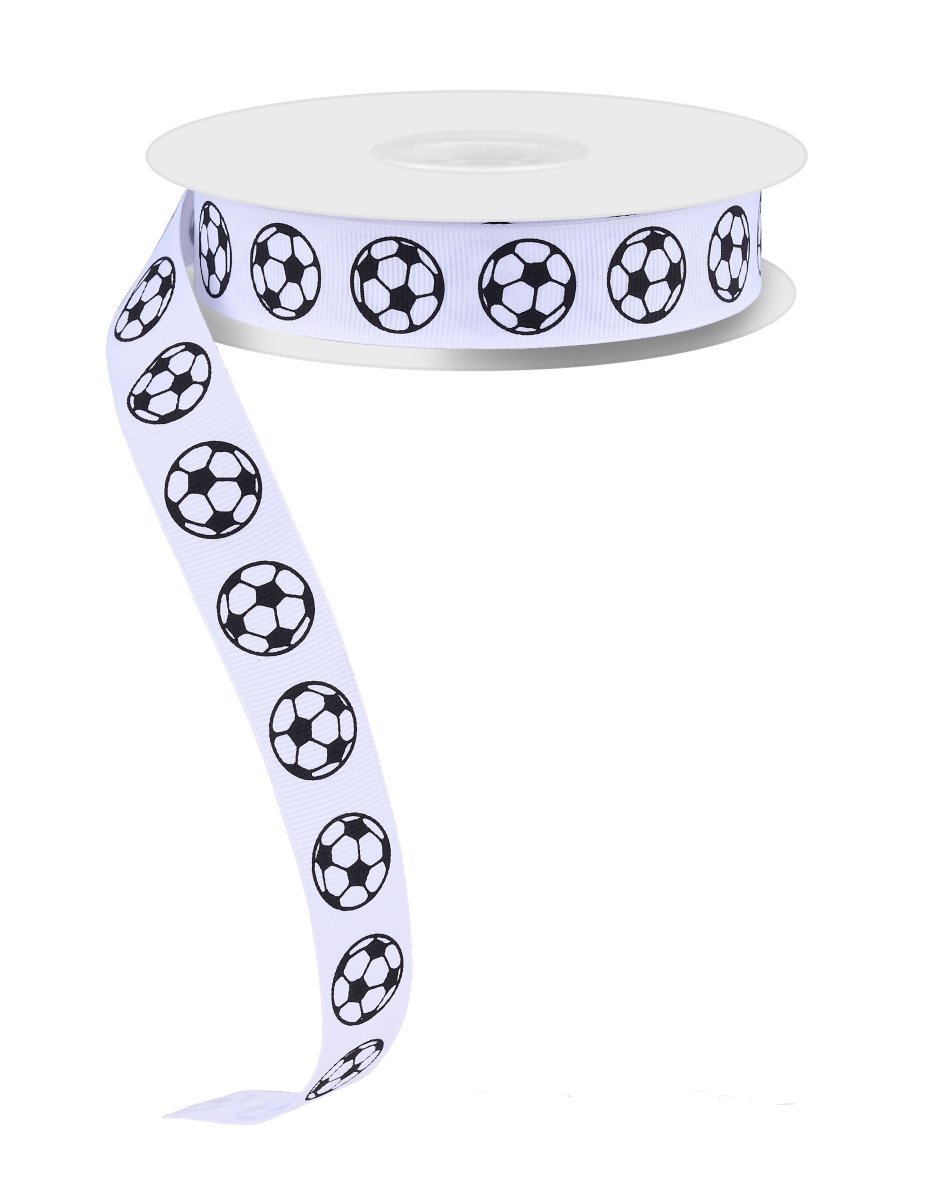 Shop For 7/8in Grosgrain Non - Wired Soccer Ribbon (25 yards)