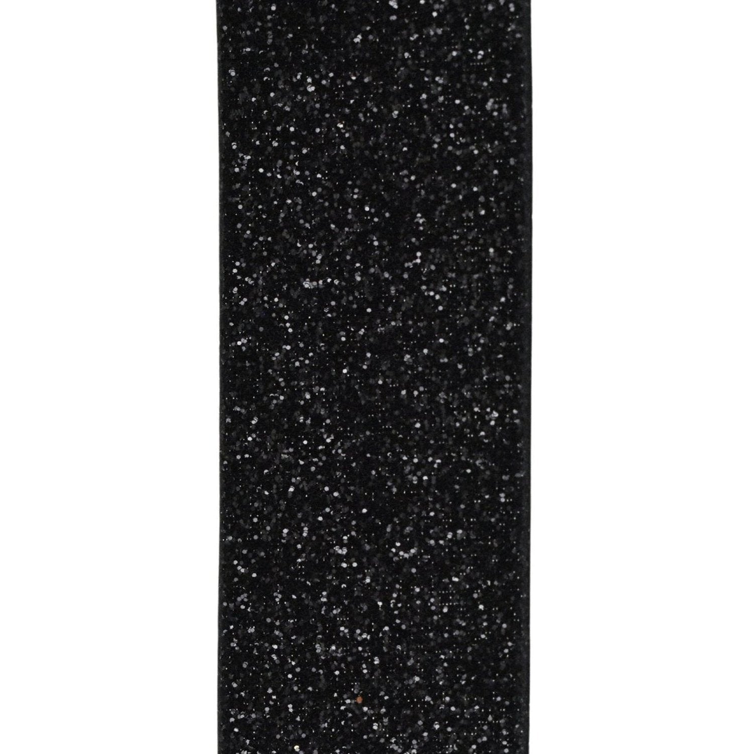 Shop For 7/8in Metallic Glitter Ribbon Non Wired: Black (25 Yards)