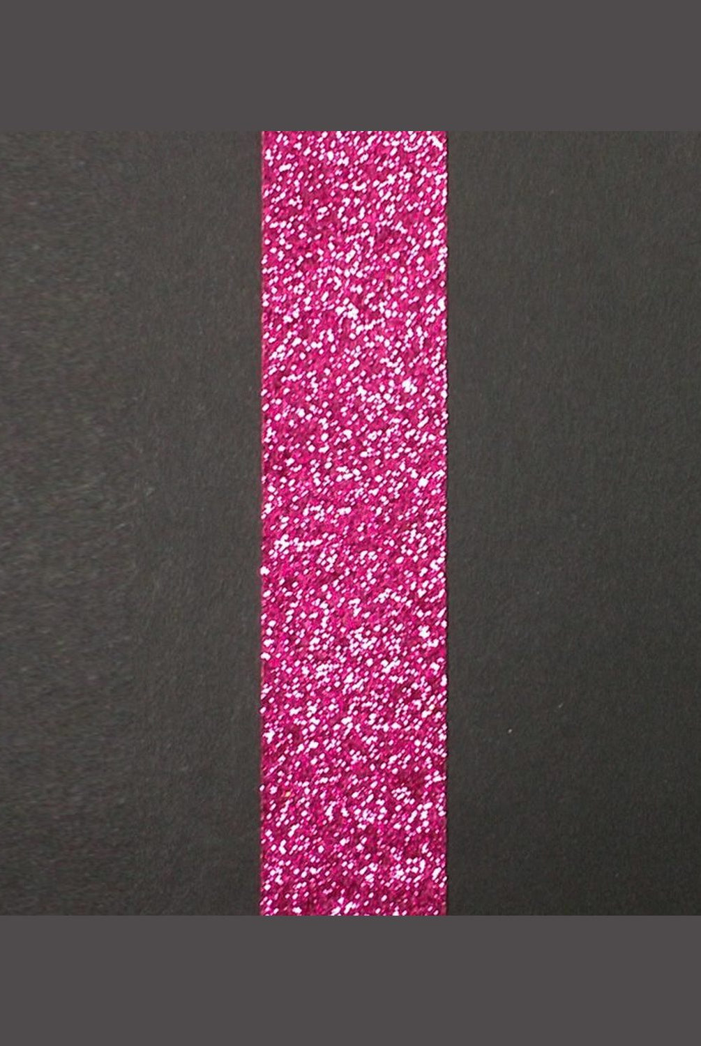 Shop For 7/8in Metallic Glitter Ribbon Non Wired: Fuchsia Pink (25 Yards)
