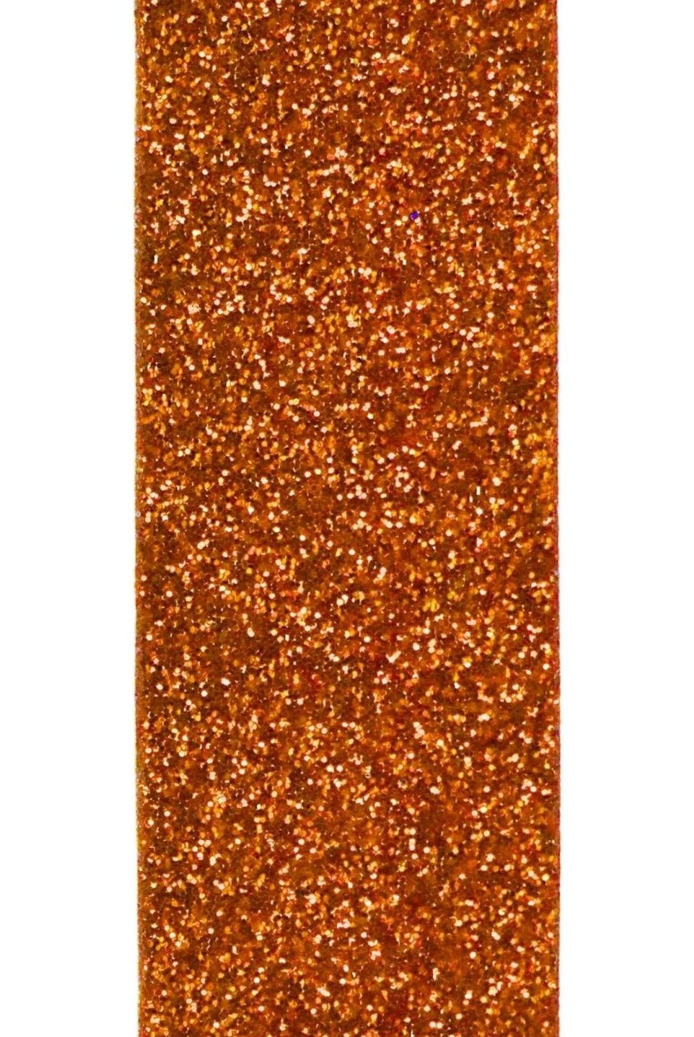 Shop For 7/8in Metallic Glitter Ribbon Non Wired: Orange (25 Yards)