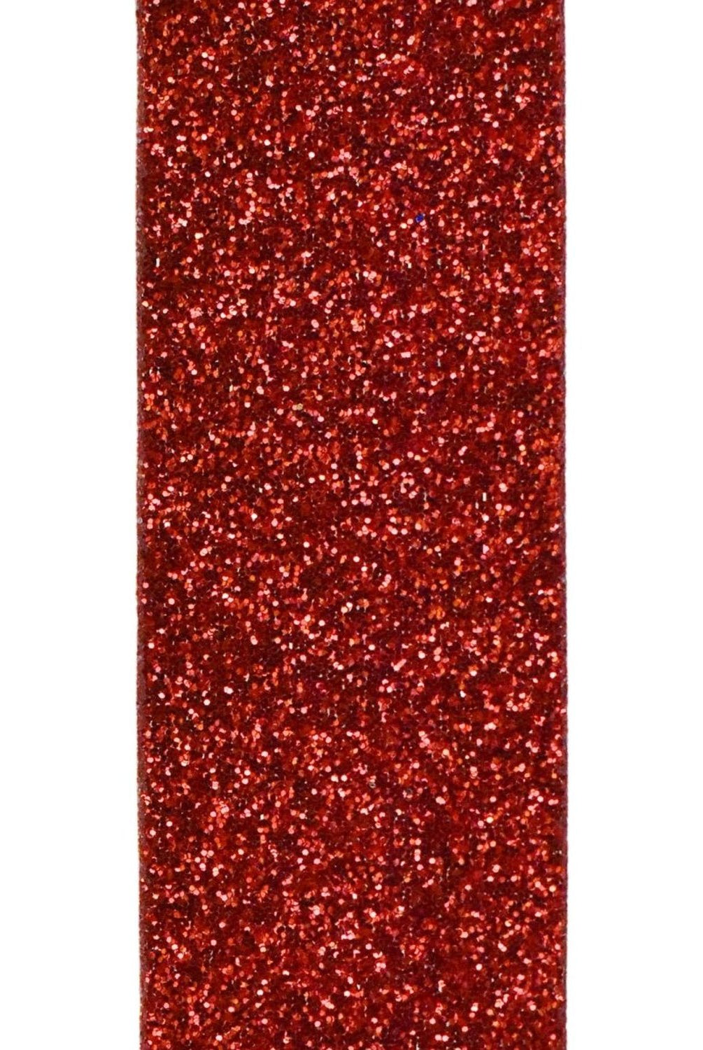 Shop For 7/8in Metallic Glitter Ribbon Non Wired: Red (25 Yards)