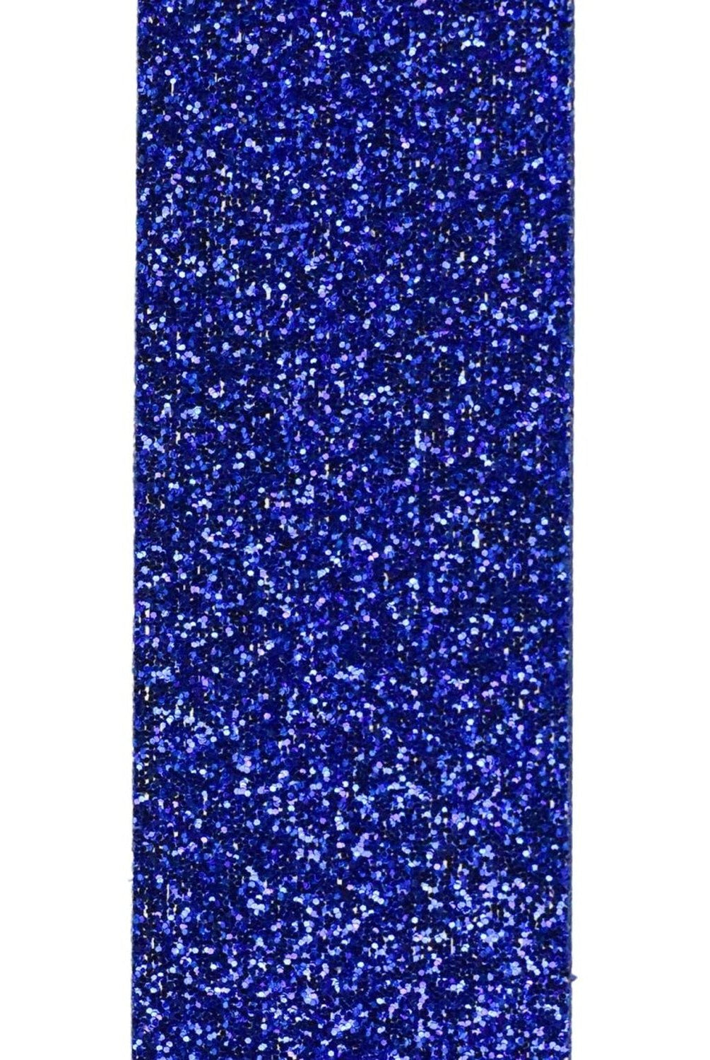 Shop For 7/8in Metallic Glitter Ribbon Non Wired: Royal Blue (25 Yards)