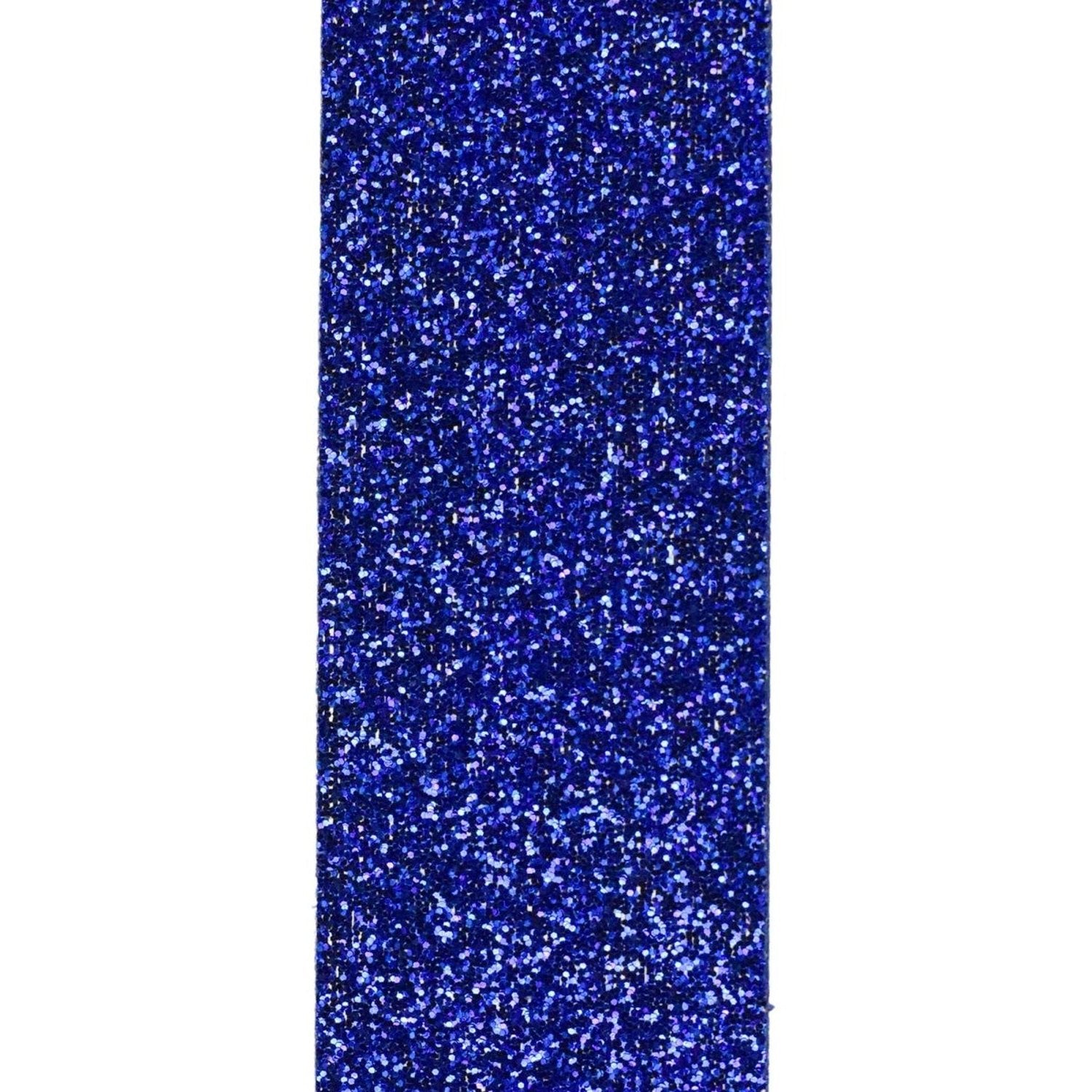 Shop For 7/8in Metallic Glitter Ribbon Non Wired: Royal Blue (25 Yards)