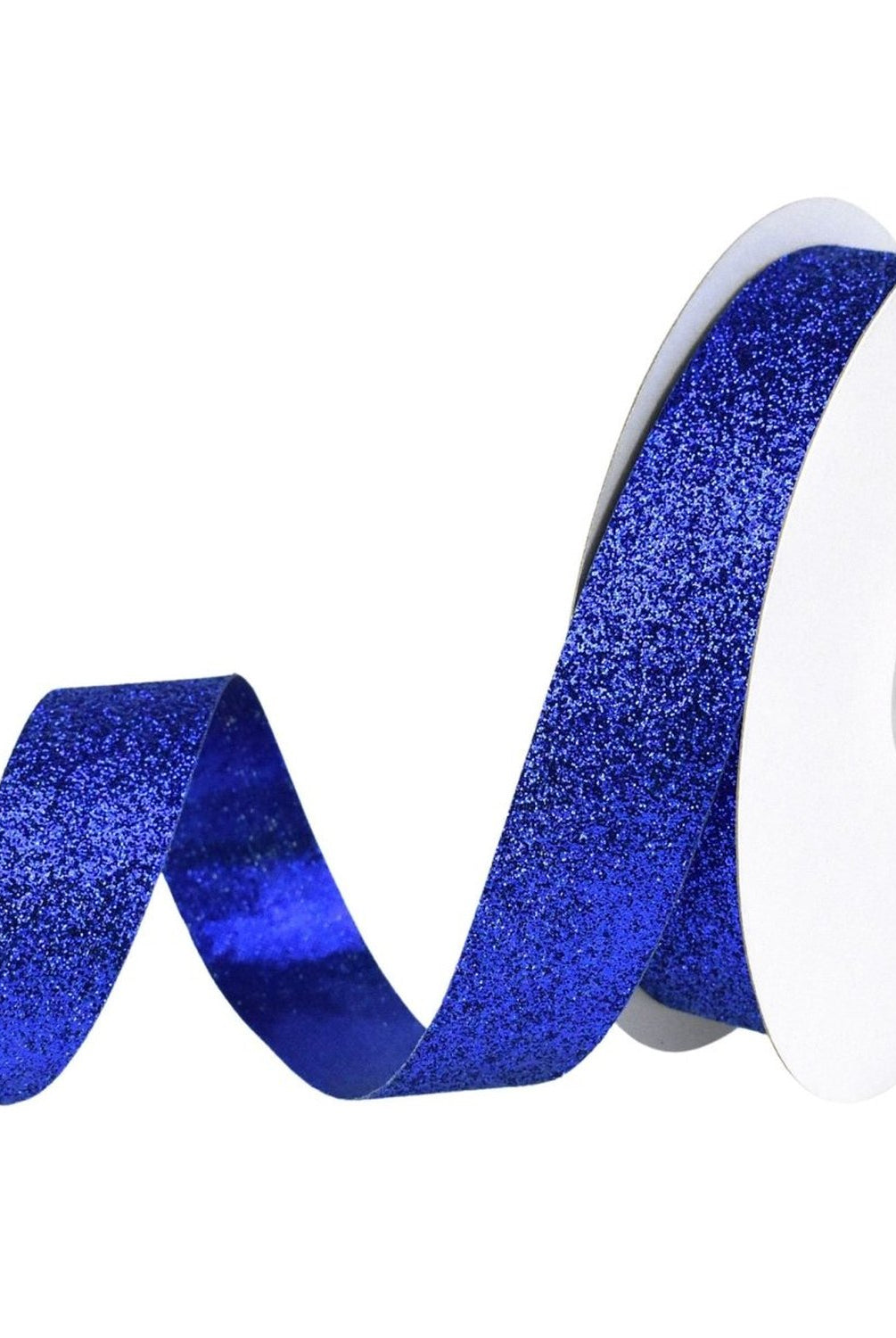 Shop For 7/8in Metallic Glitter Ribbon Non Wired: Royal Blue (25 Yards)