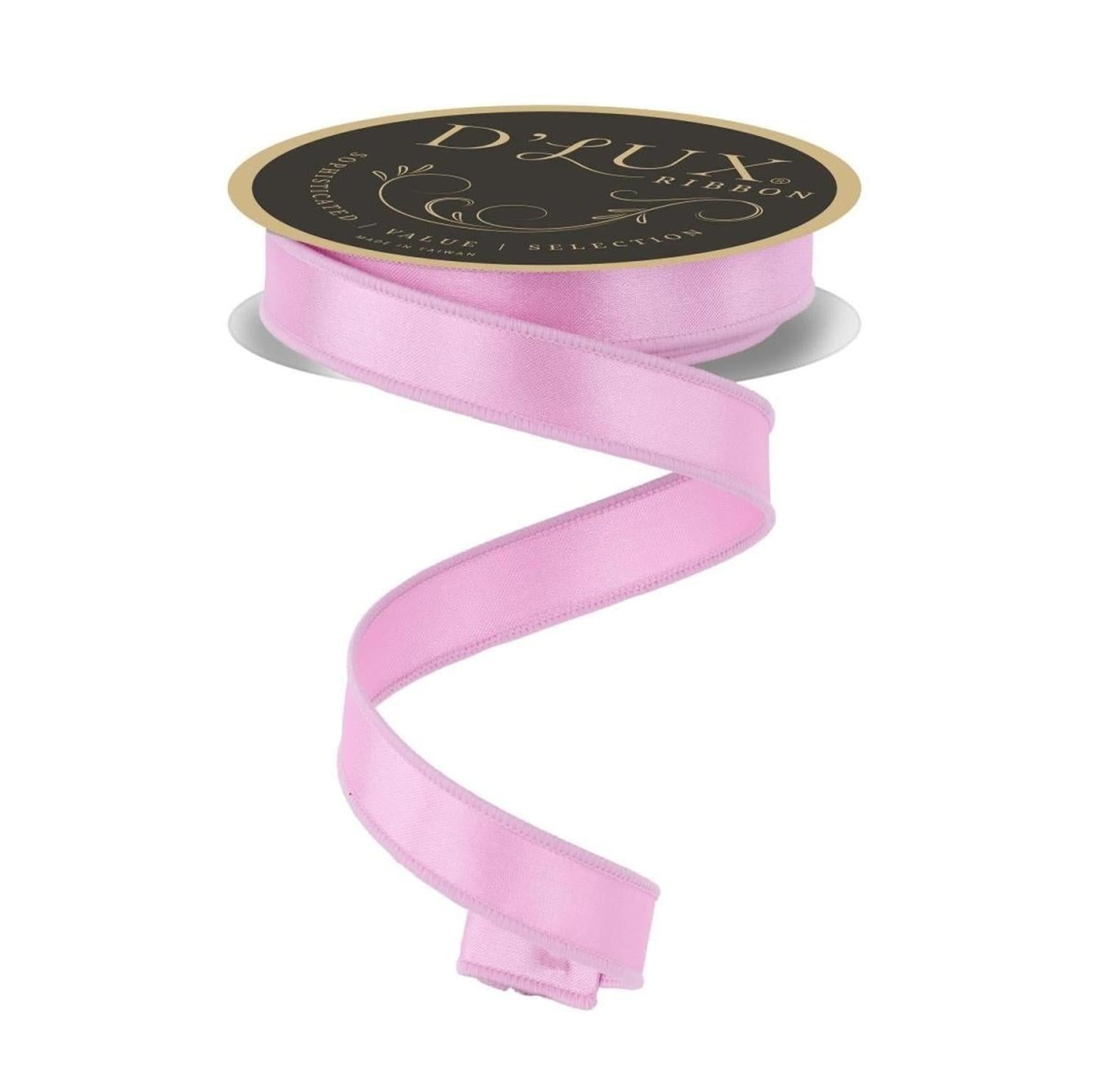 7/8in Satin Fused Ribbon: Bright Pink (10 Yards)