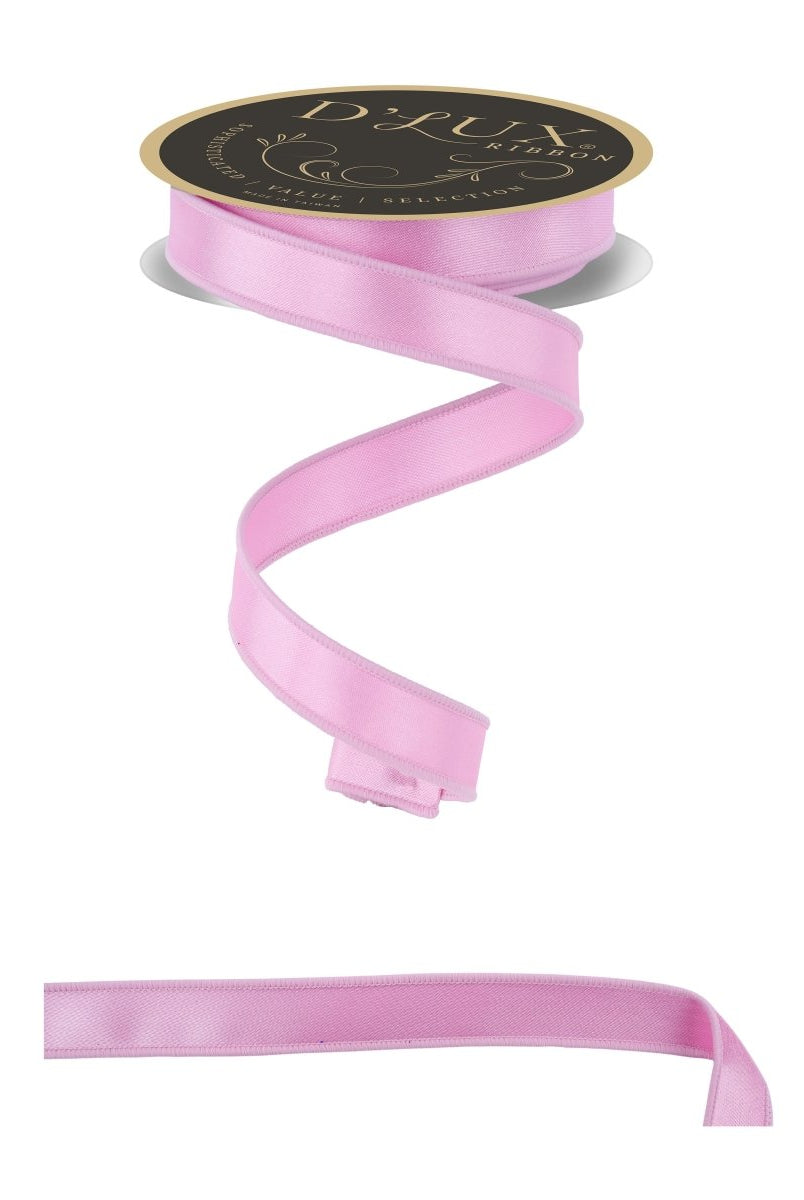 Shop For 7/8in Satin Fused Ribbon: Bright Pink (10 Yards)