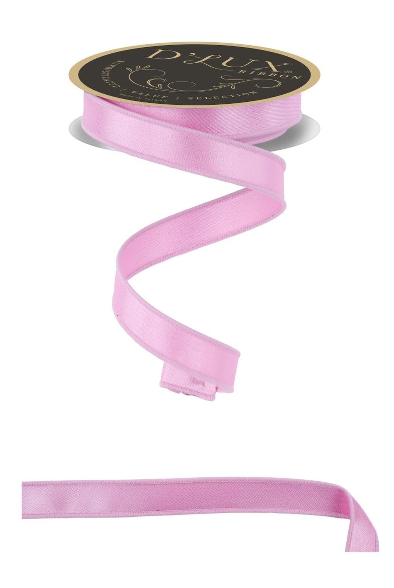 7/8in Satin Fused Ribbon: Bright Pink (10 Yards)