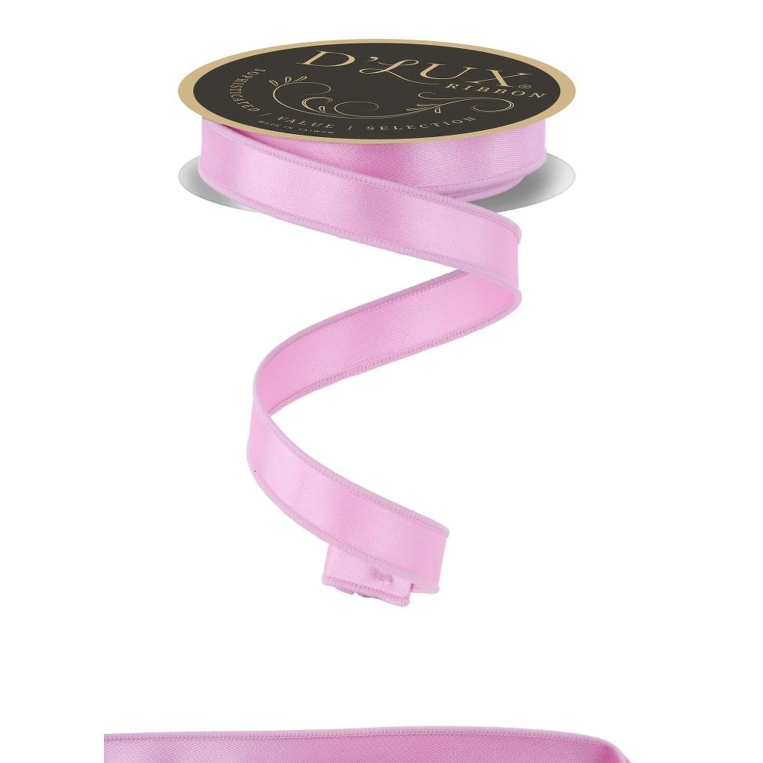 7/8in Satin Fused Ribbon: Bright Pink (10 Yards)