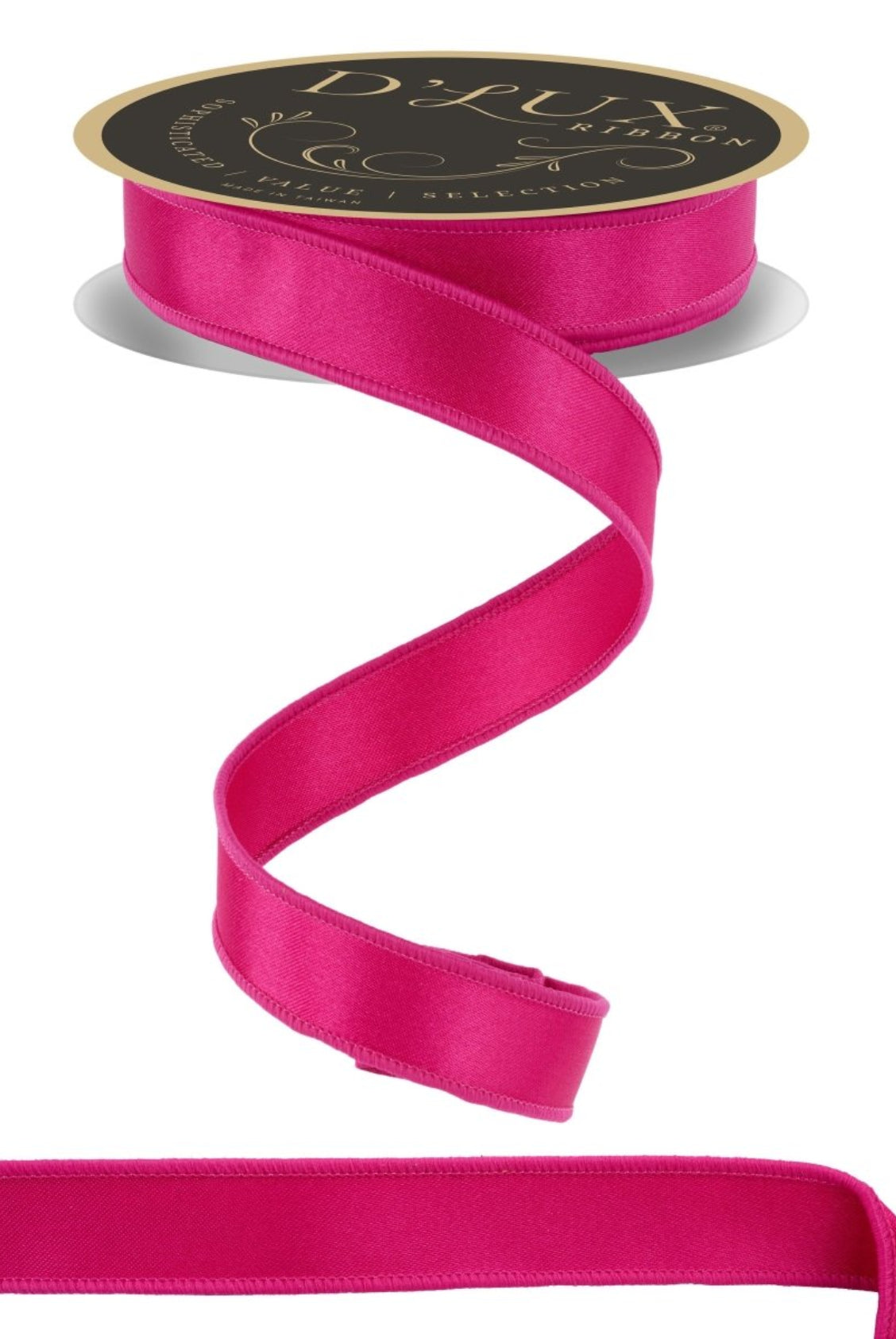 Shop For 7/8in Satin Fused Ribbon: Hot Pink (10 Yards)