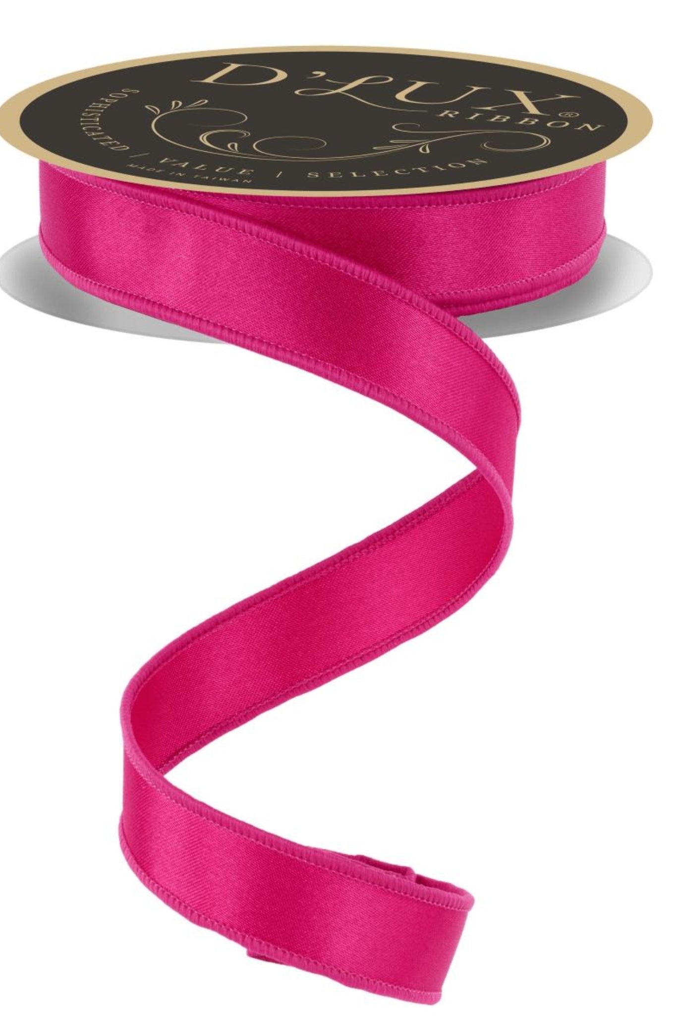 Shop For 7/8in Satin Fused Ribbon: Hot Pink (10 Yards)