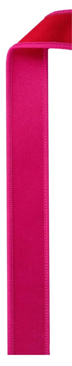 Shop For 7/8in Satin Fused Ribbon: Hot Pink/Red (10 Yards)