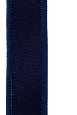 Shop For 7/8in Satin Fused Ribbon: Navy Blue (10 Yards)