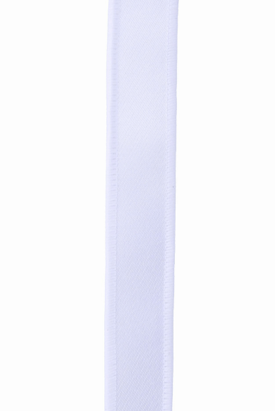 Shop For 7/8in Satin Fused Ribbon: White (10 Yards)