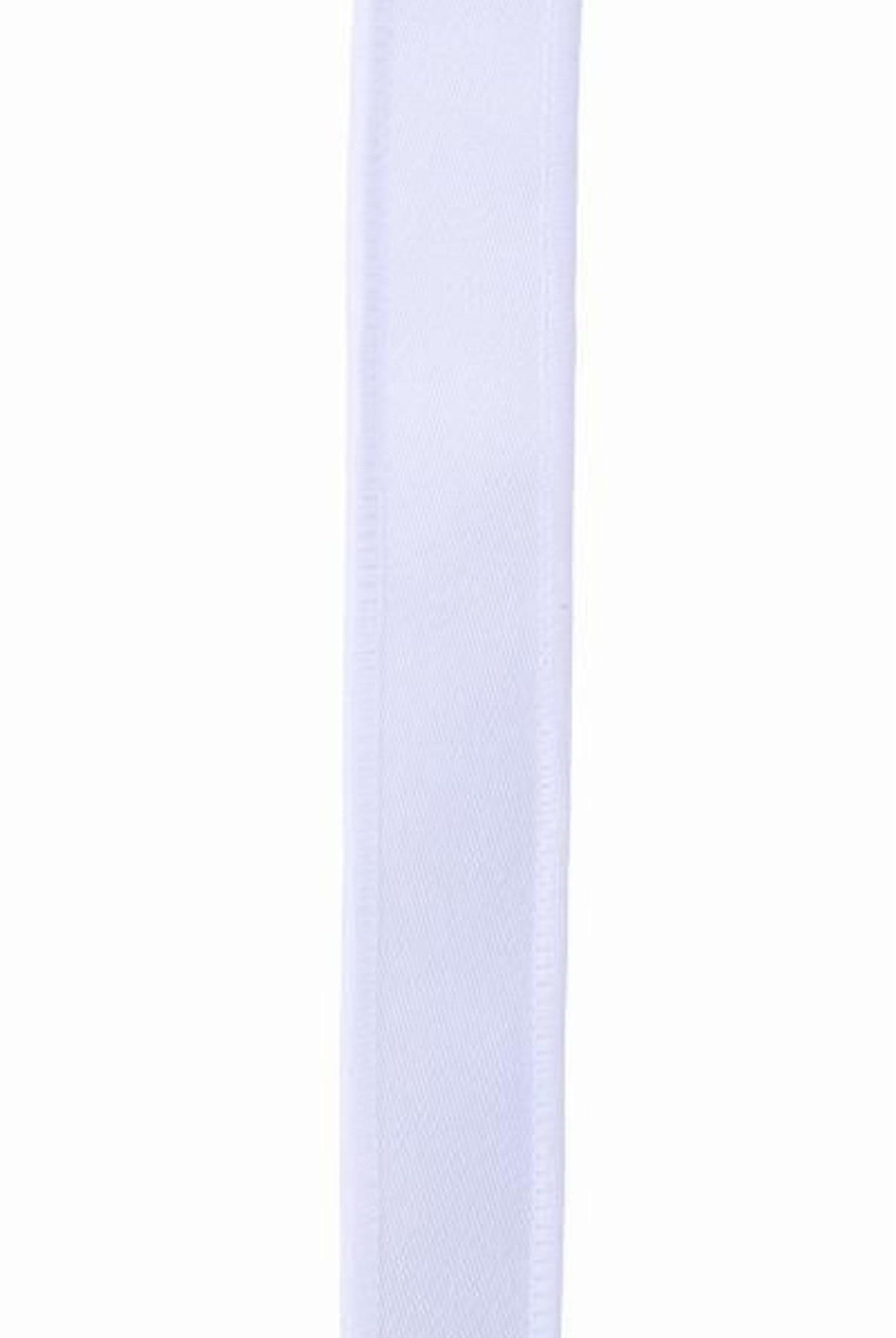 7/8in Satin Fused Ribbon: White (10 Yards)