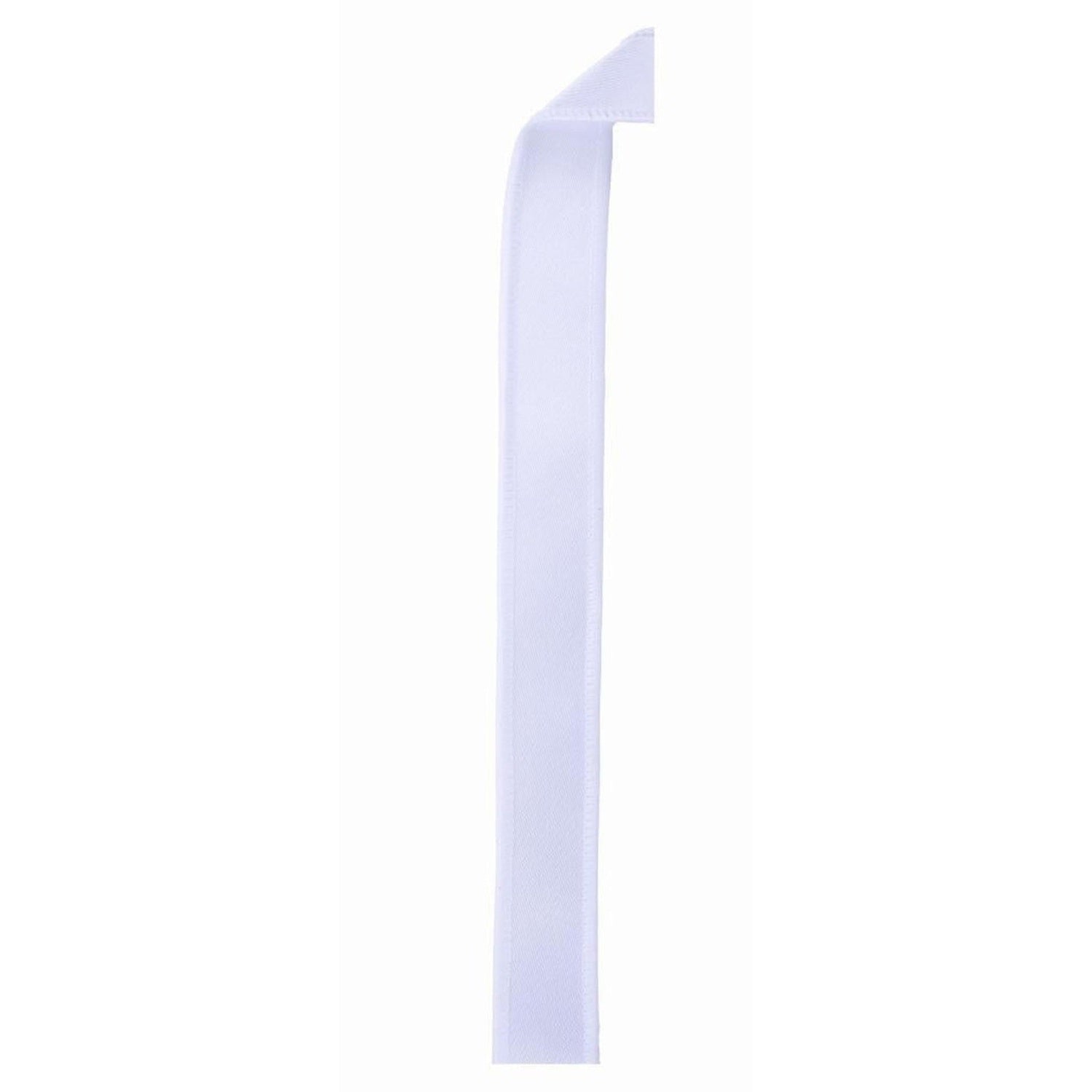 7/8in Satin Fused Ribbon: White (10 Yards)