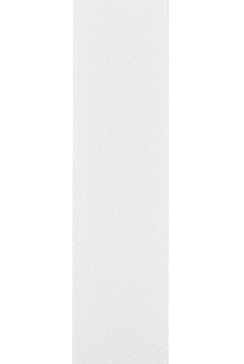 Shop For 7/8in Satin Non - Wired Ribbon: White (100 Yards)