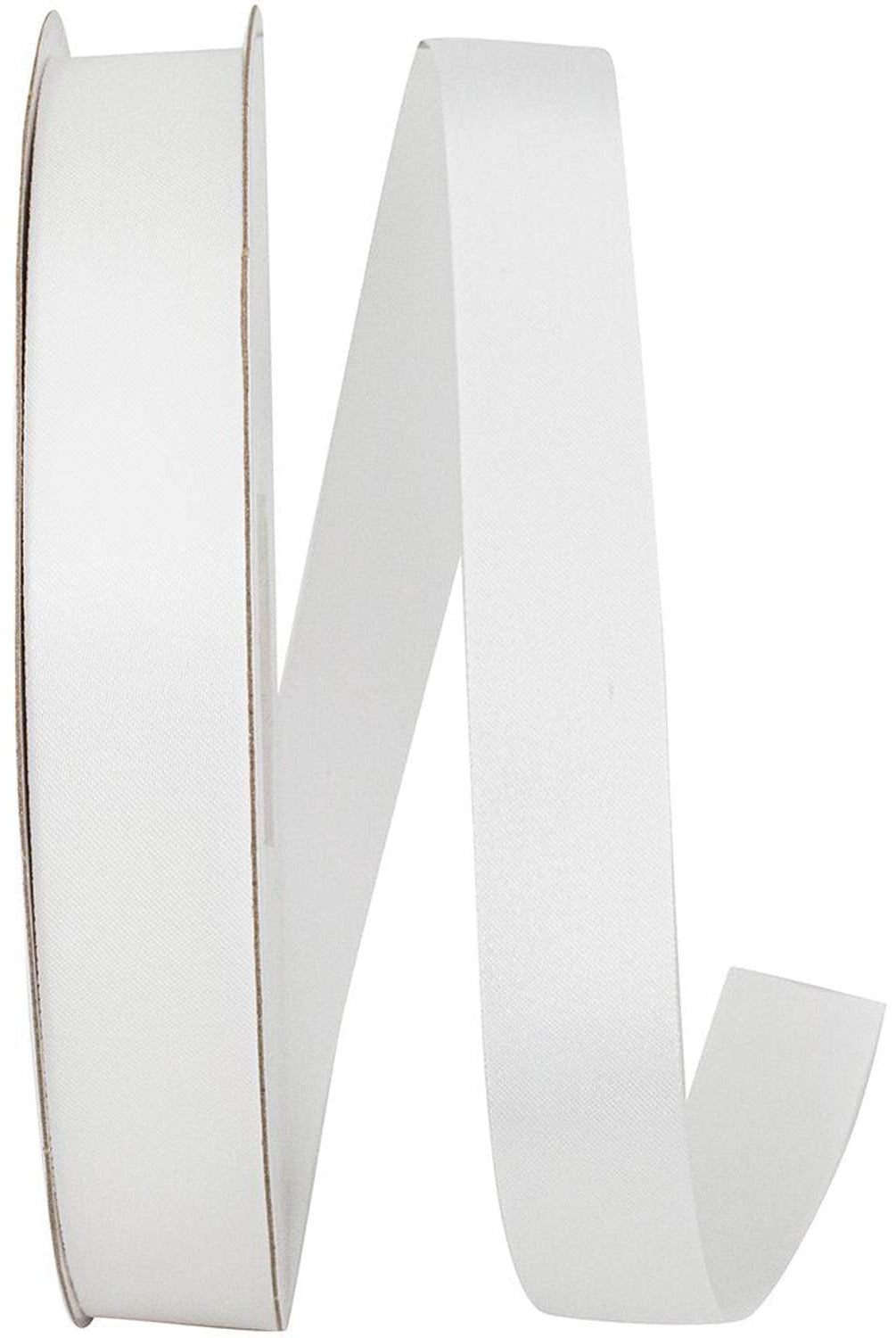 Shop For 7/8in Satin Non - Wired Ribbon: White (100 Yards)