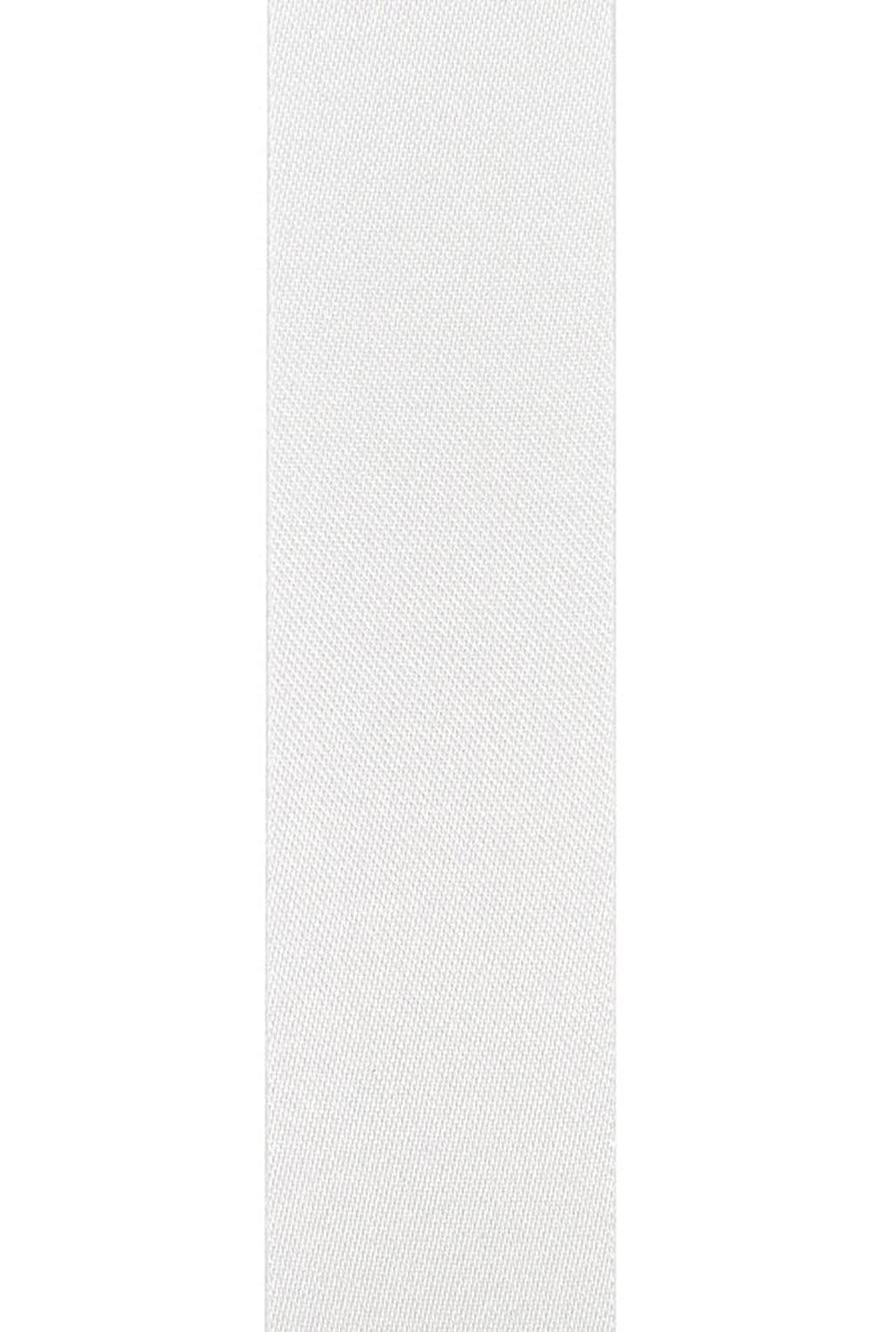 Shop For 7/8in Satin Non - Wired Ribbon: White (100 Yards)