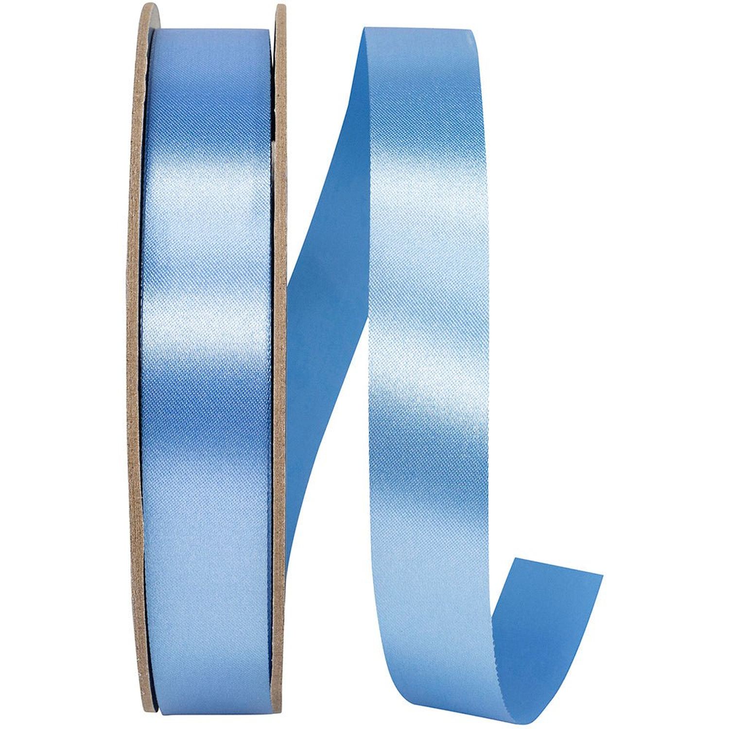 Shop For 7/8in Satin Supreme Non - Wired Ribbon: Columbia Blue (100 Yards)