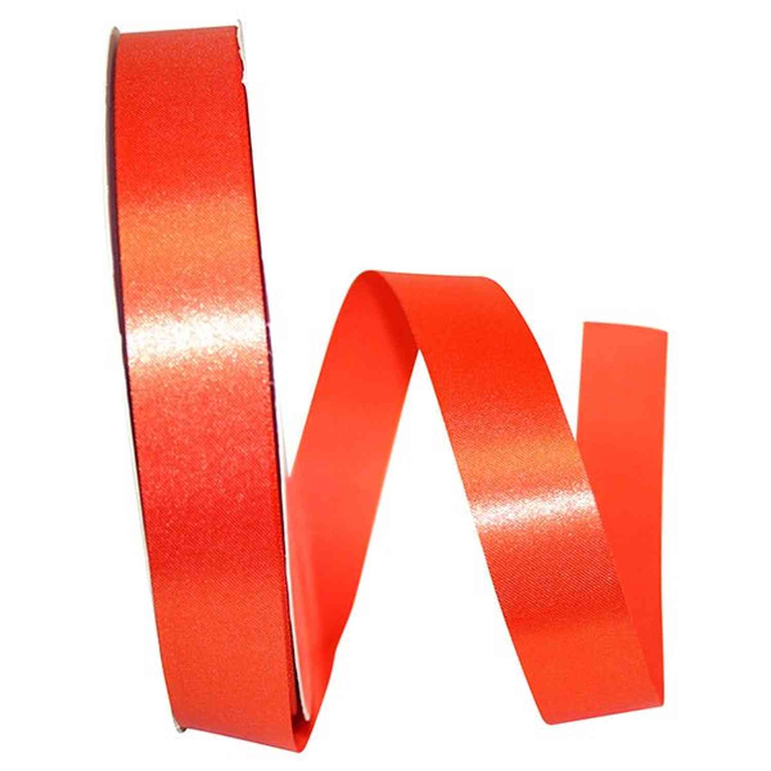 Shop For 7/8in Satin Supreme Non - Wired Ribbon: Orange (100 Yards)