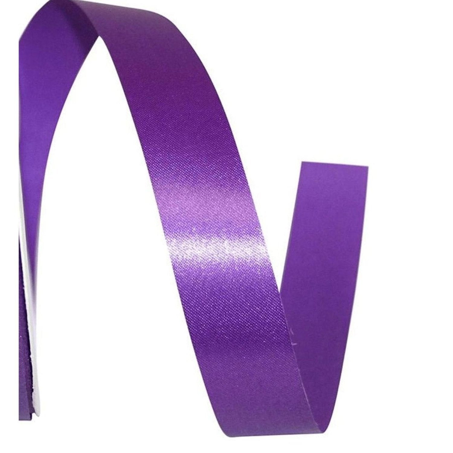 Shop For 7/8in Satin Supreme Non - Wired Ribbon: Purple (100 Yards)