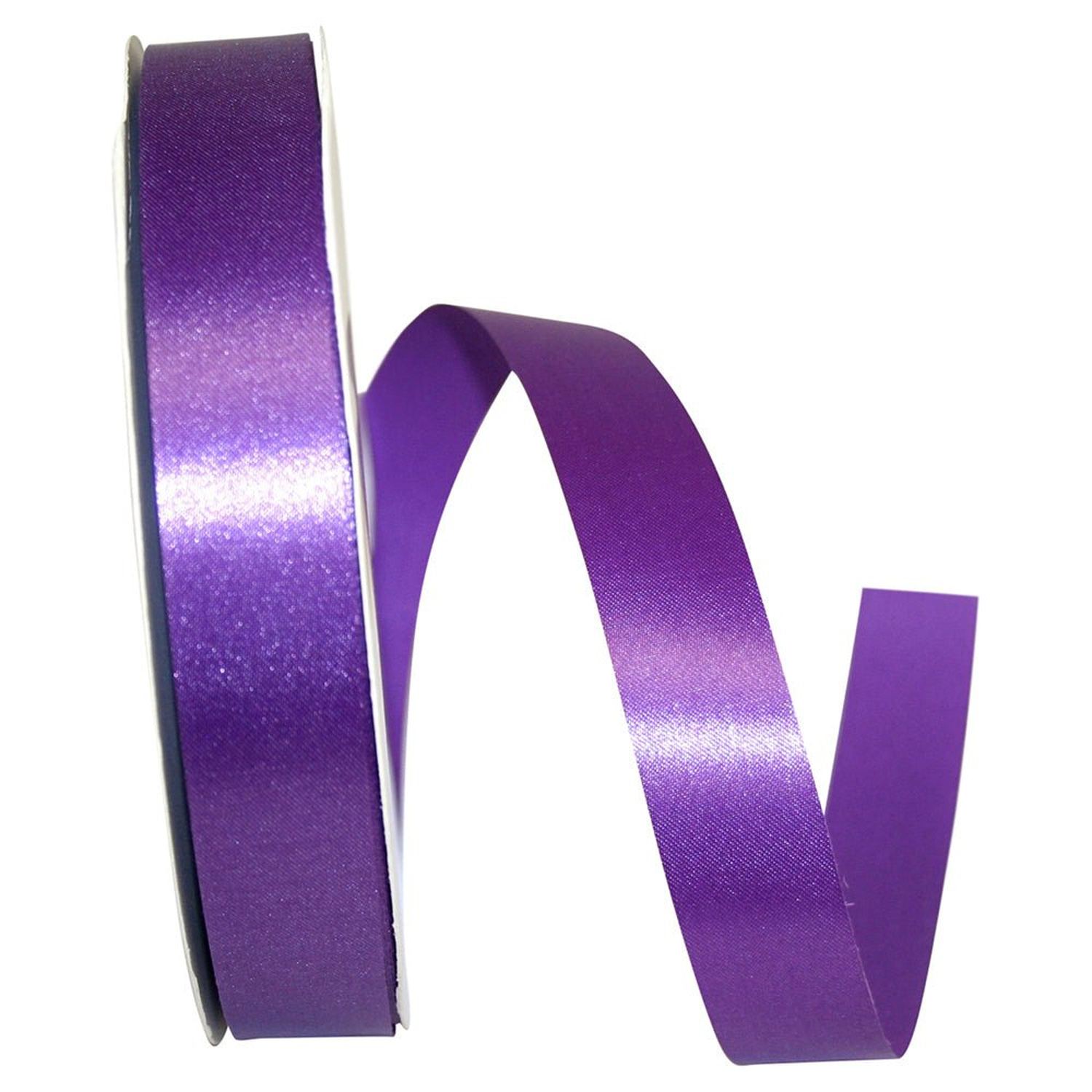 Shop For 7/8in Satin Supreme Non - Wired Ribbon: Purple (100 Yards)