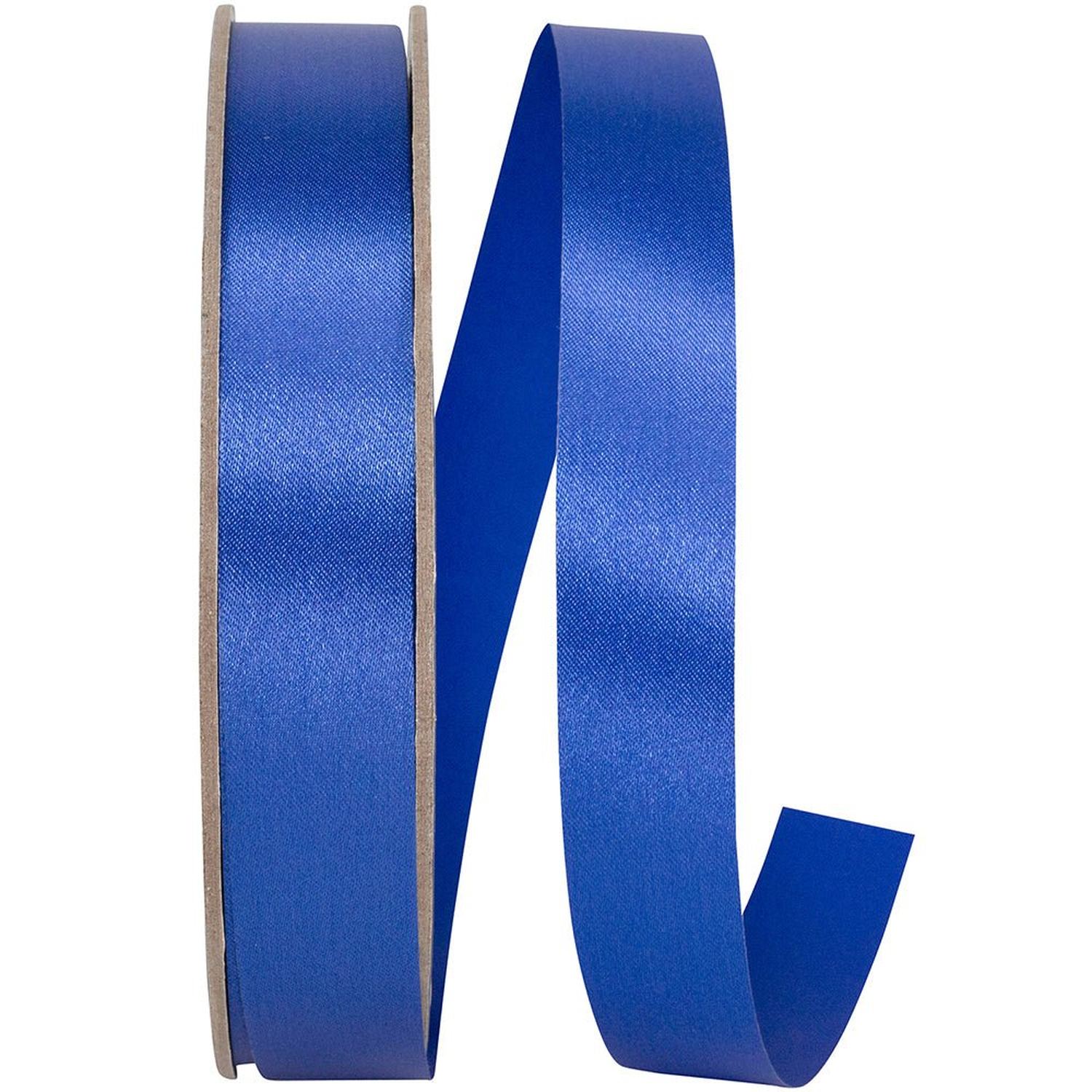 Shop For 7/8in Satin Supreme Non - Wired Ribbon: Royal Blue (100 Yards)
