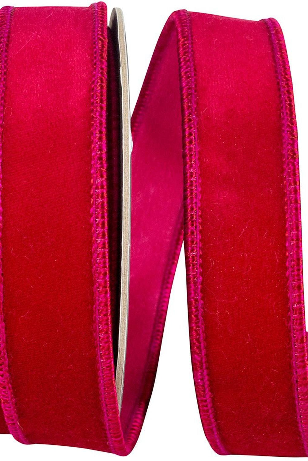 7/8in Velvet Deluxe Ribbon: Fuchsia (10 Yards)