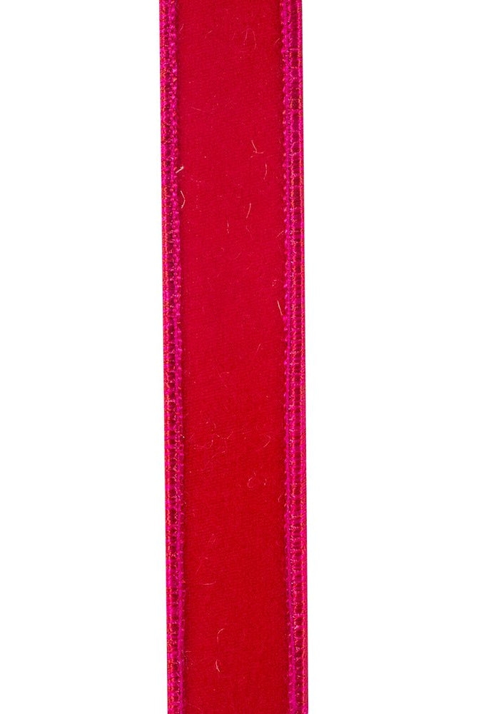 Shop For 7/8in Velvet Deluxe Ribbon: Fuchsia (10 Yards)