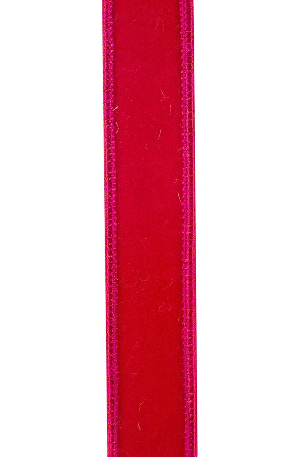 7/8in Velvet Deluxe Ribbon: Fuchsia (10 Yards)