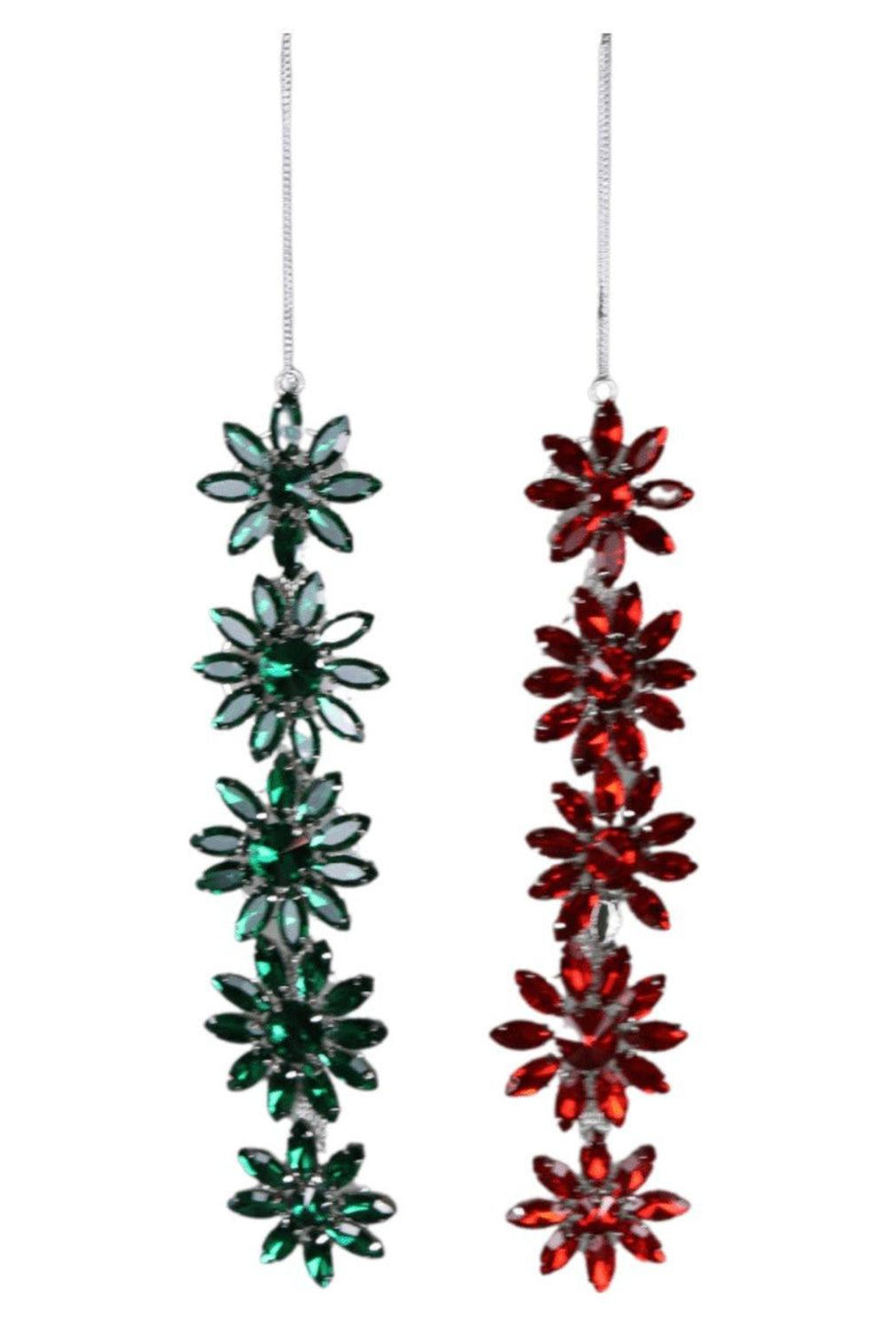 7.9" Rhinestone Faux Jewel Ornaments