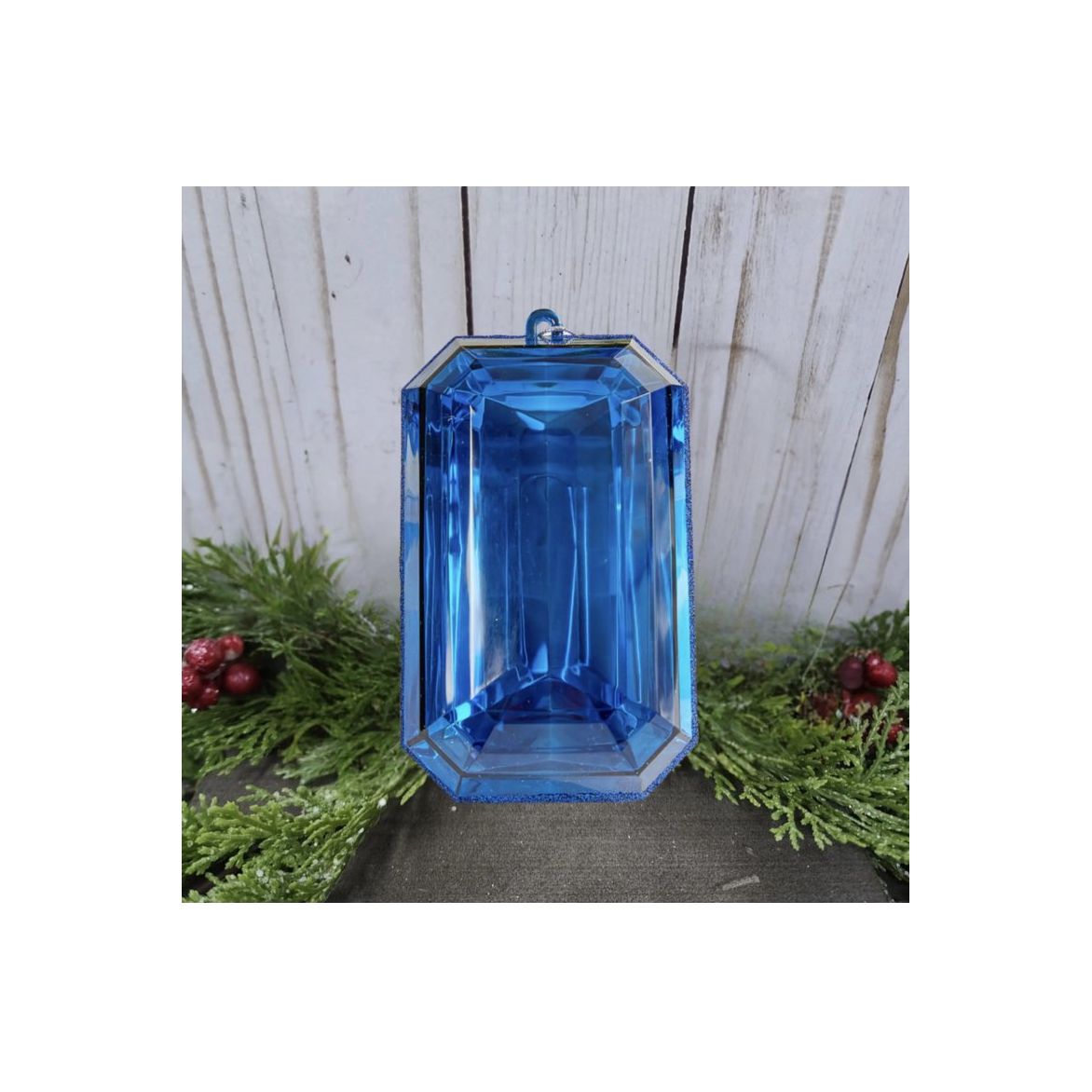 Shop For 8" Acrylic Rectangle Jewel Ornament: Blue at Michelle's aDOORable Creations