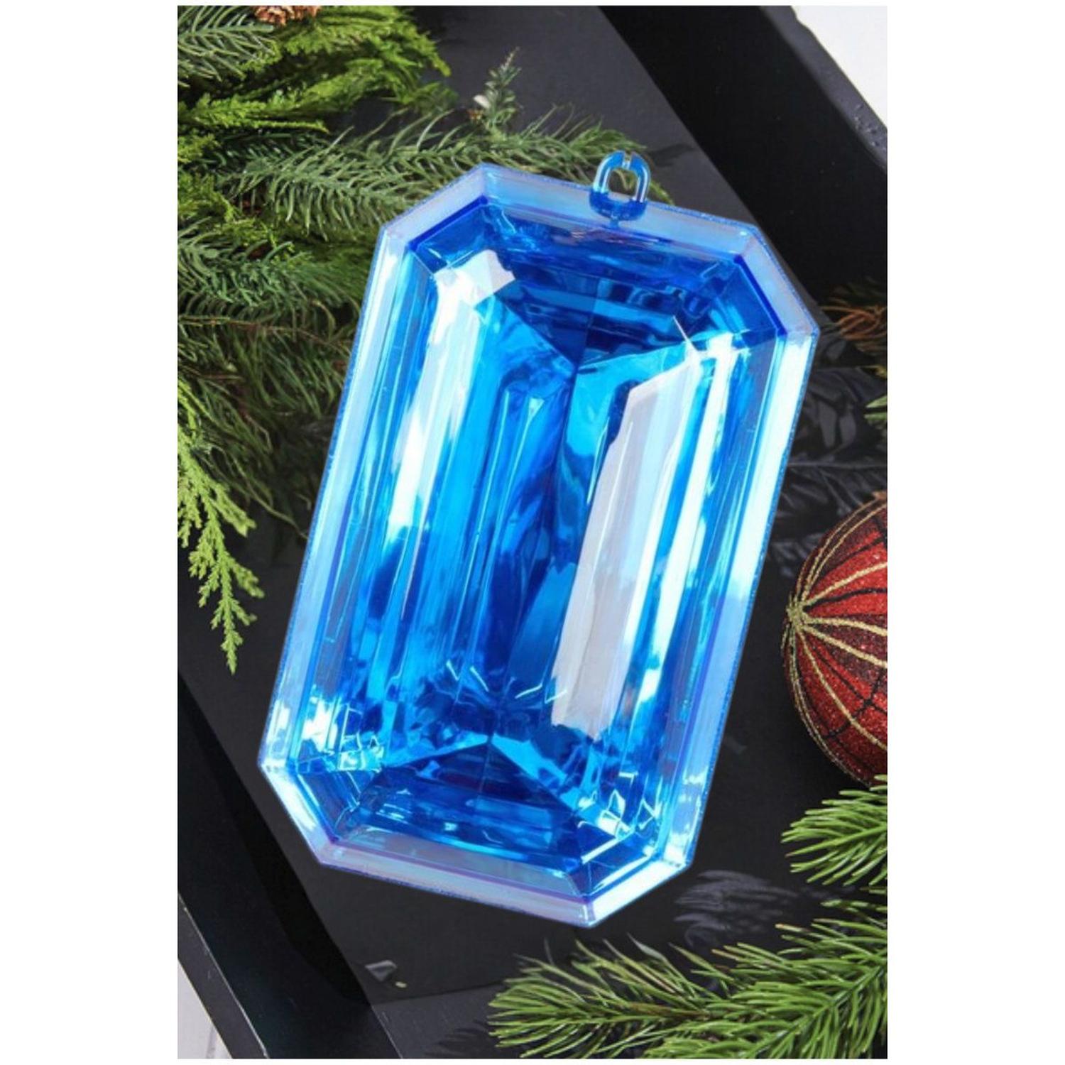 Shop For 8" Acrylic Rectangle Jewel Ornament: Blue at Michelle's aDOORable Creations