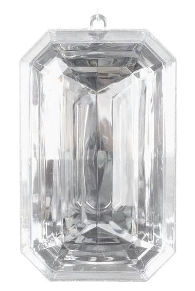 Shop For 8" Acrylic Rectangle Jewel Ornament: Clear