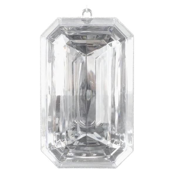Shop For 8" Acrylic Rectangle Jewel Ornament: Clear