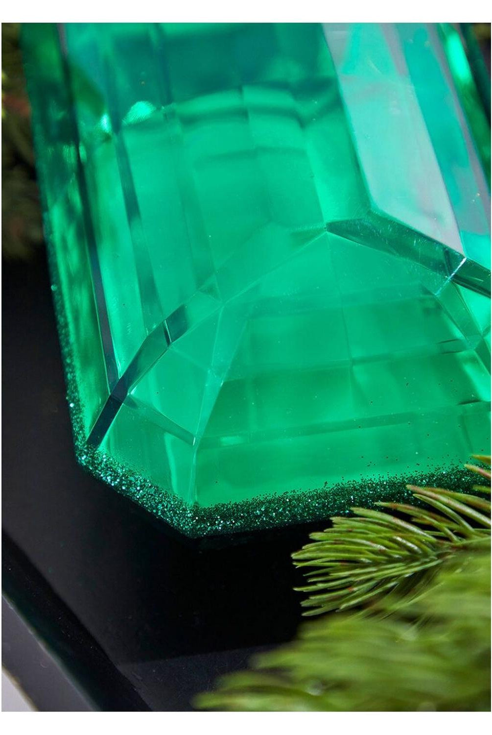 Shop For 8" Acrylic Rectangle Jewel Ornament: Emerald Green at Michelle's aDOORable Creations