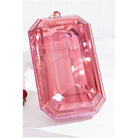 Shop For 8" Acrylic Rectangle Jewel Ornament: Light Pink at Michelle's aDOORable Creations