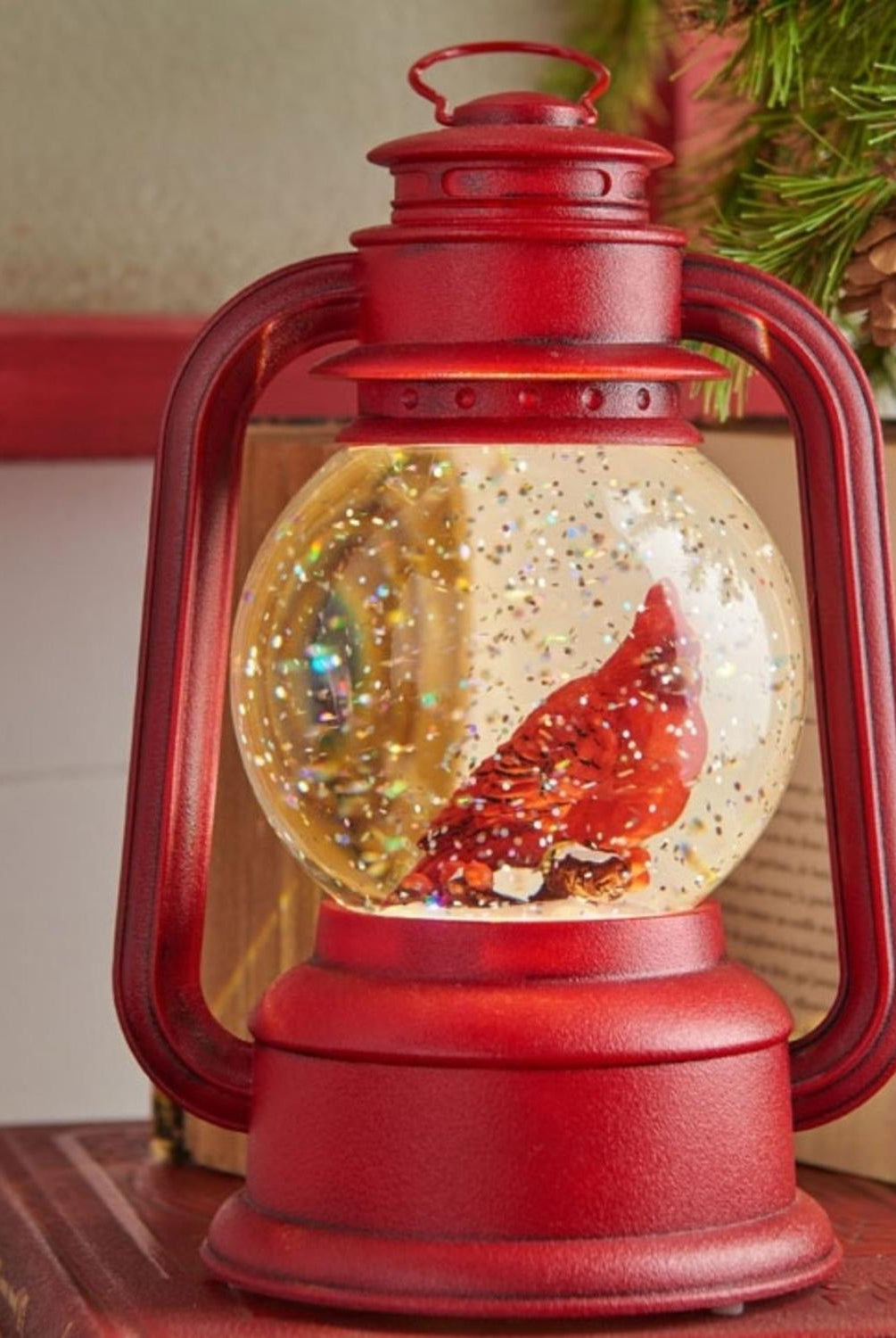 Shop For 8" Cardinal Christmas Lamp Water Lantern