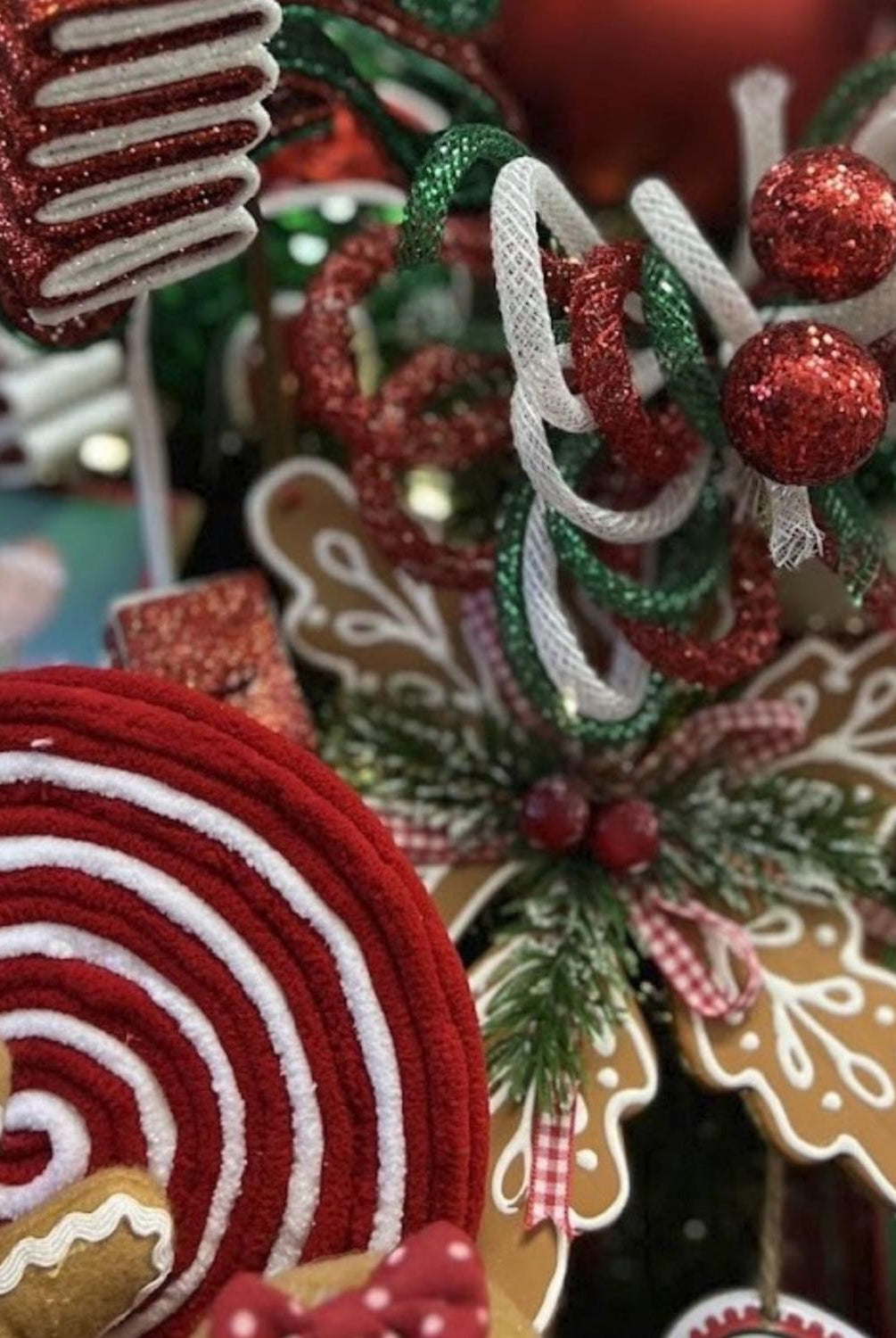 8" Gingerbread Snowflake Ornament