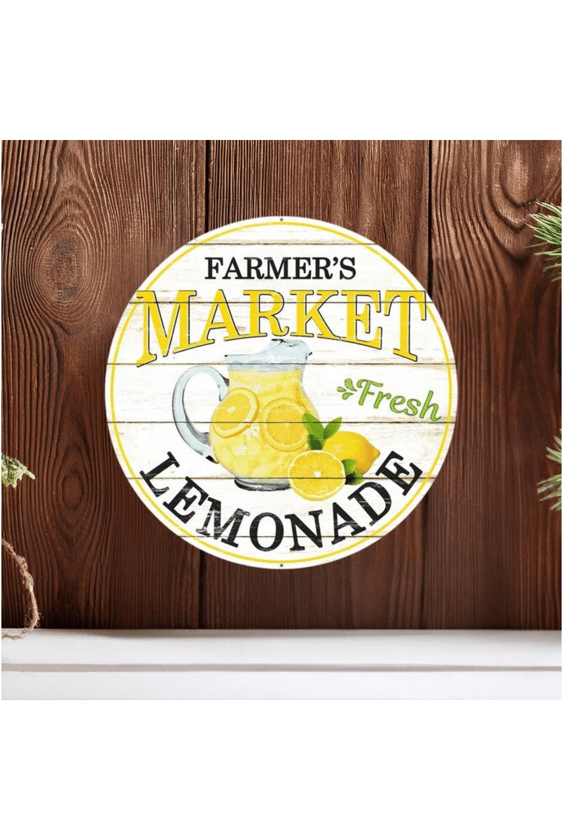 Shop For 8" Metal Farmer's Market Sign: Lemonade