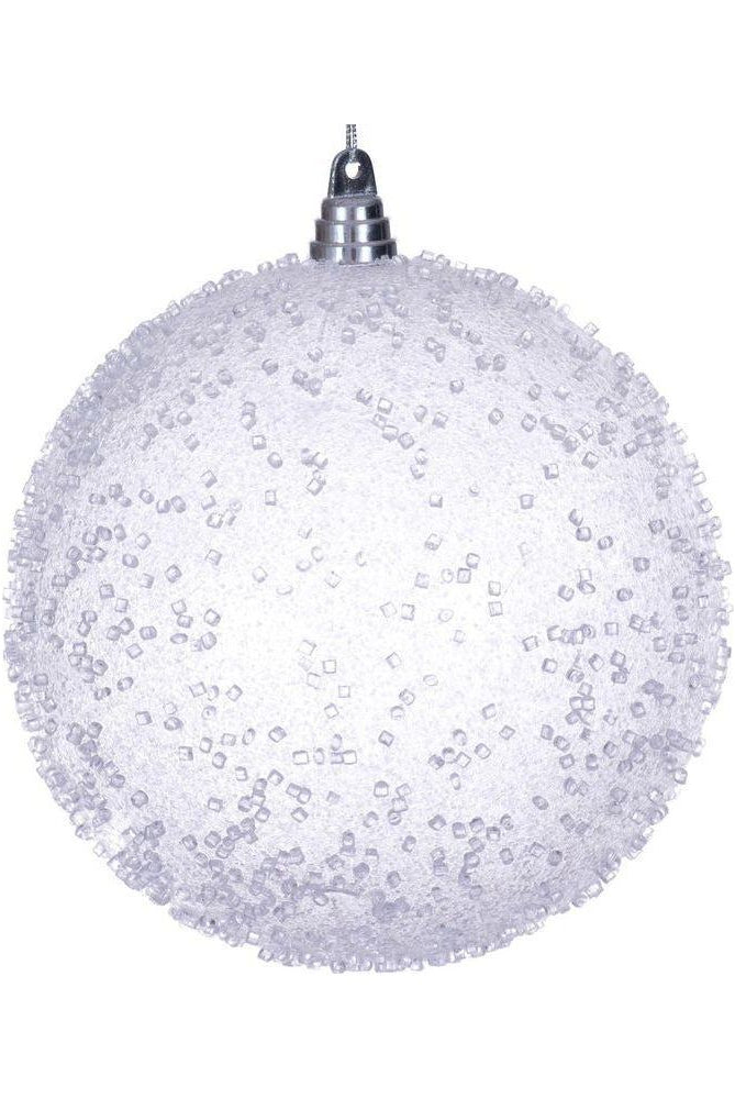 Shop For 8" White Icy Sugar Ball