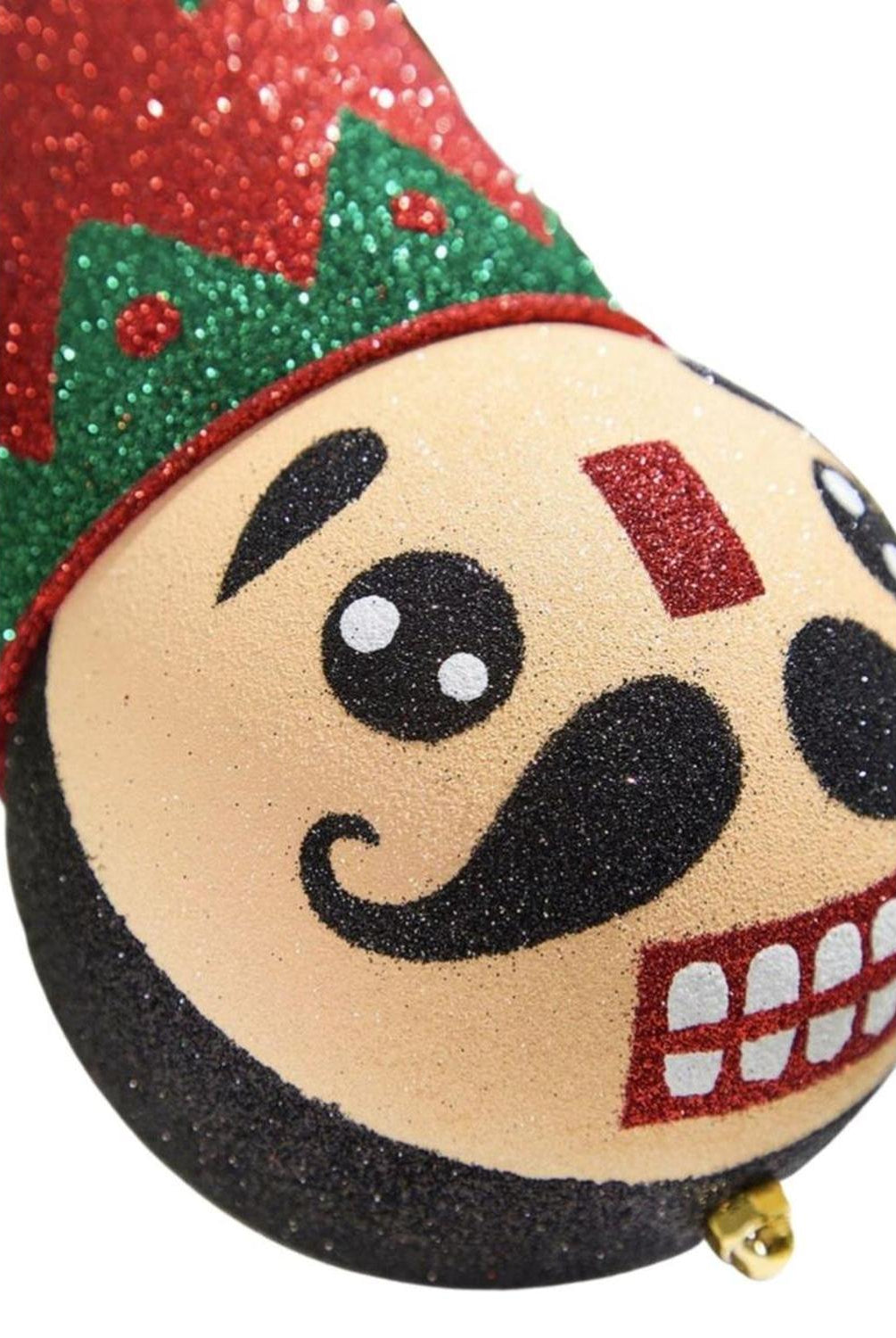 8.5" Holiday Nutcracker Ornament: Red & Green