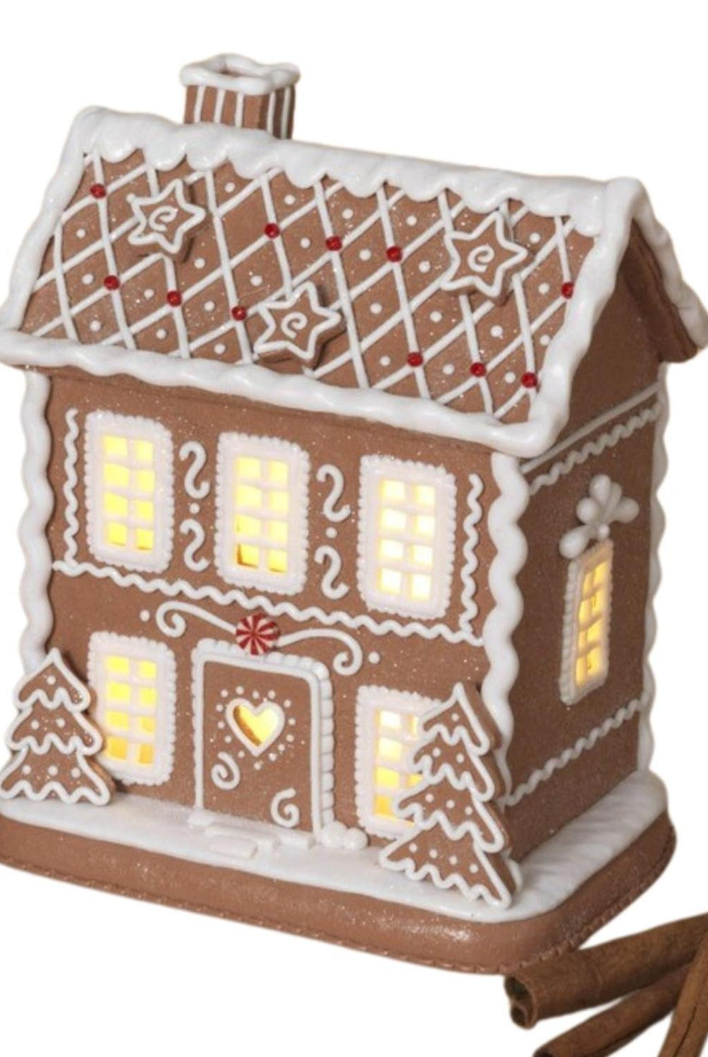 8.5" Lighted Holiday Gingerbread House
