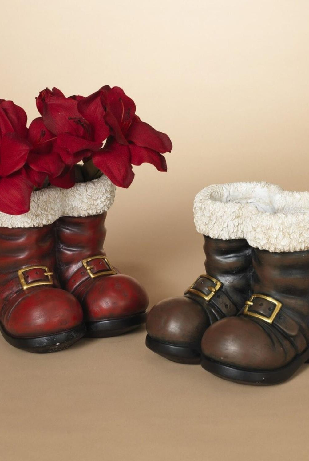 8.5" Magnesium Santa Boots Container